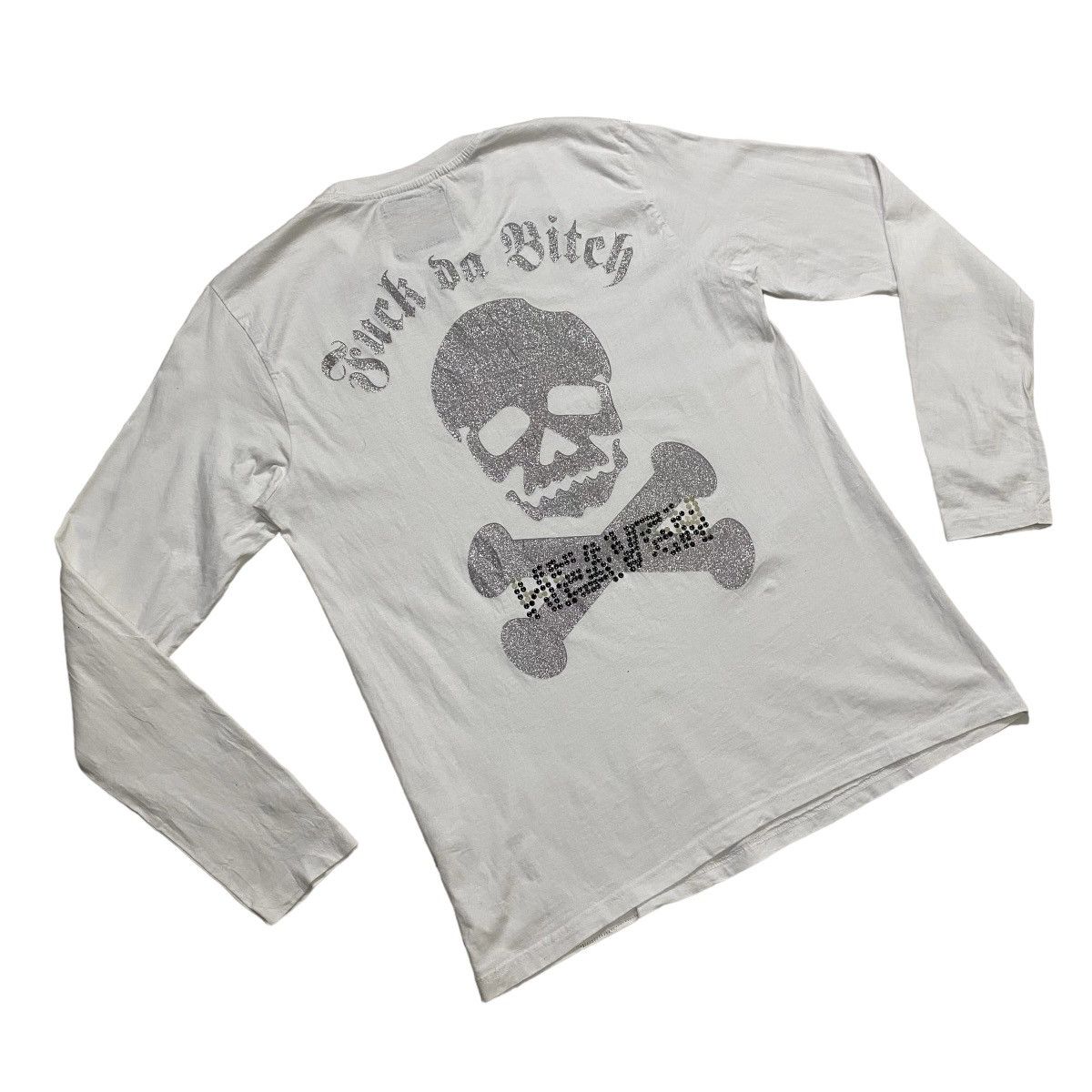 Heaven by Marc Jacobs Heaven Fuck Da Bitch Big Skulls long sleeve tee Size US M / EU 48-50 / 2 - 4 Thumbnail