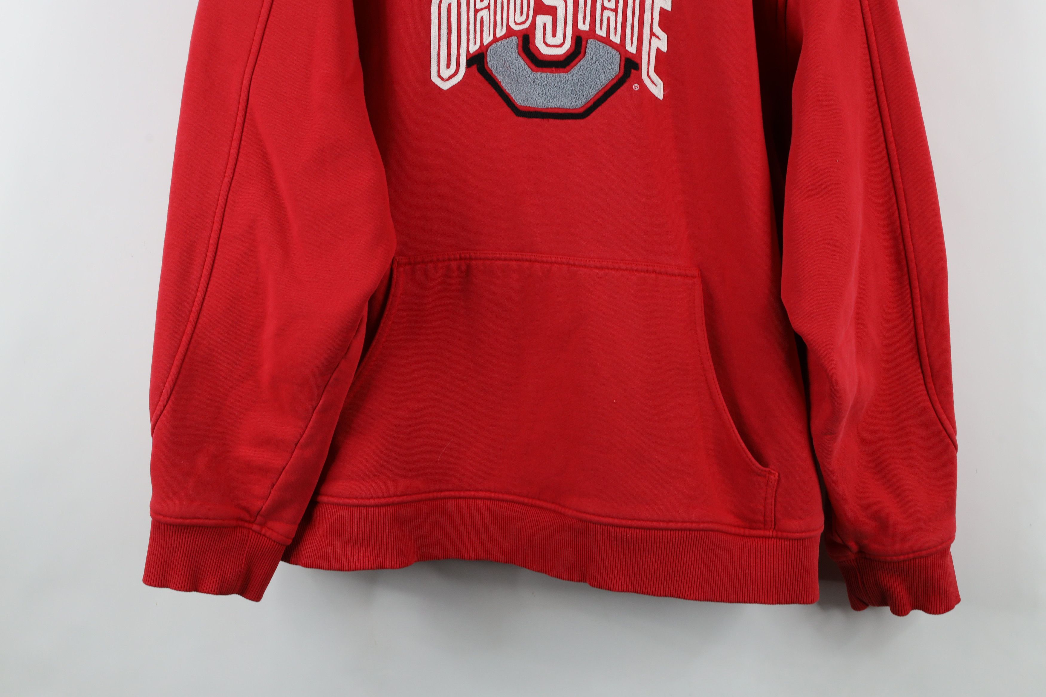 Nike × Vintage Vintage Nike Center Swoosh Ohio State University Hoodie Red Size US L / EU 52-54 / 3 - 3 Thumbnail