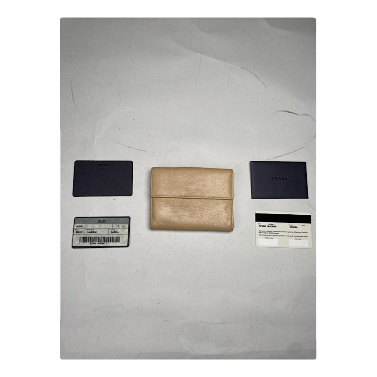 Prada Beige Leather Small Bag Size ONE SIZE - 1 Thumbnail