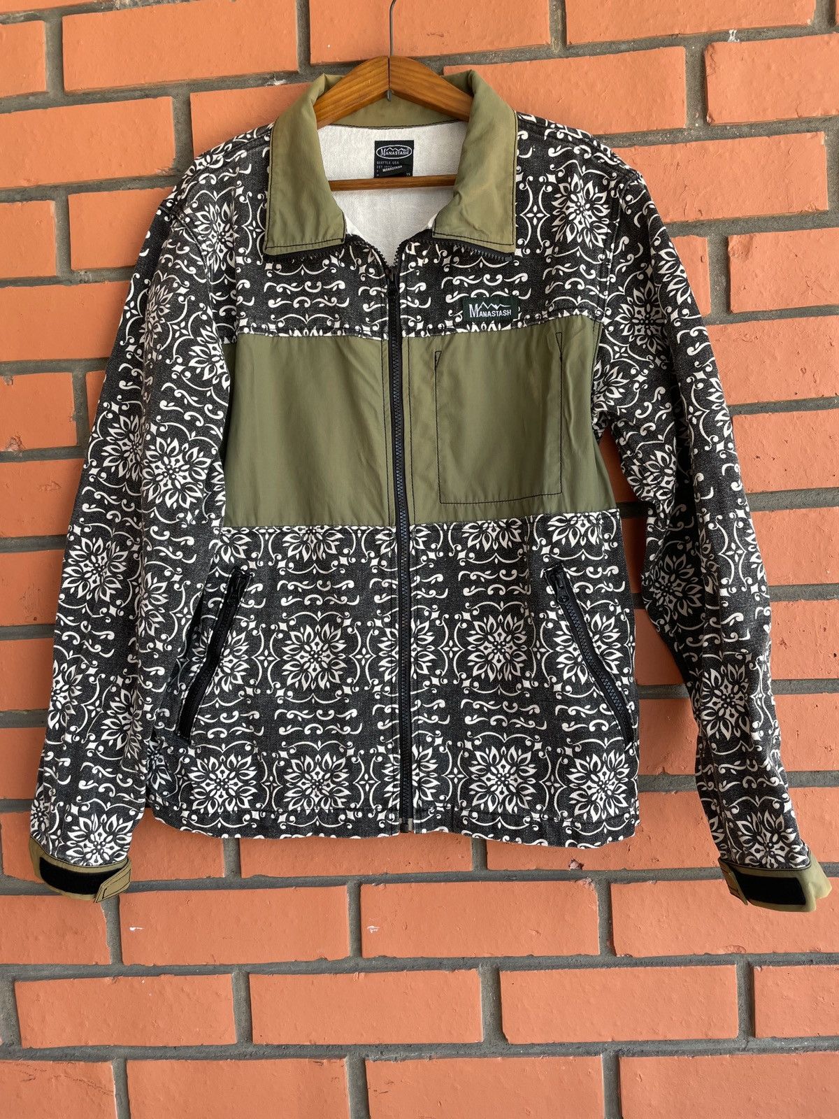 Hoodlamb Manatash Seattle 1993 Floral pop-Art Abstract Hemp Jacket Size US S / EU 44-46 / 1 - 1 Thumbnail