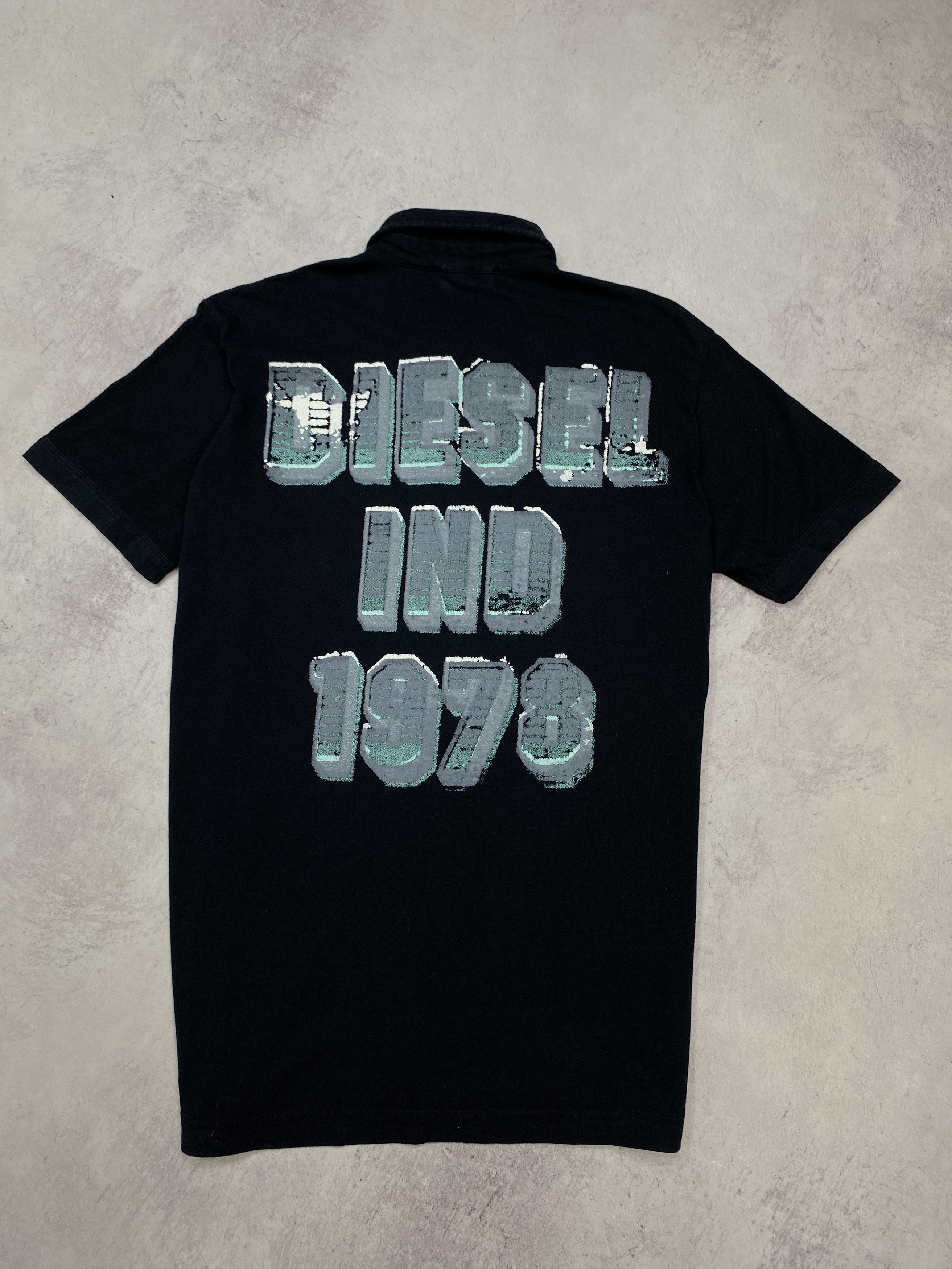 Diesel DIESEL MEN'S VINTAGE POLO SHIRT BLACK SIZE M Y2K STREET WEAR Size US M / EU 48-50 / 2 - 10 Thumbnail