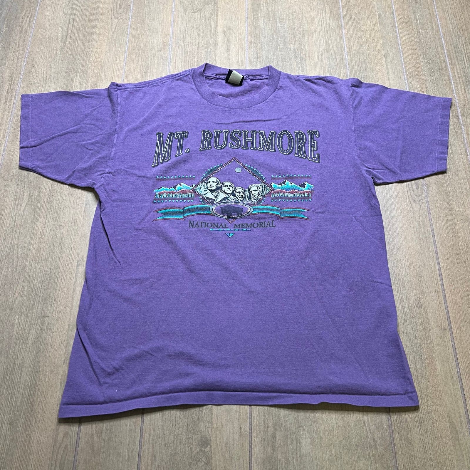 Vintage Vintage 90s Mt Rushmore National Memorial t shirt XL USA Size US XL / EU 56 / 4 - 1 Thumbnail