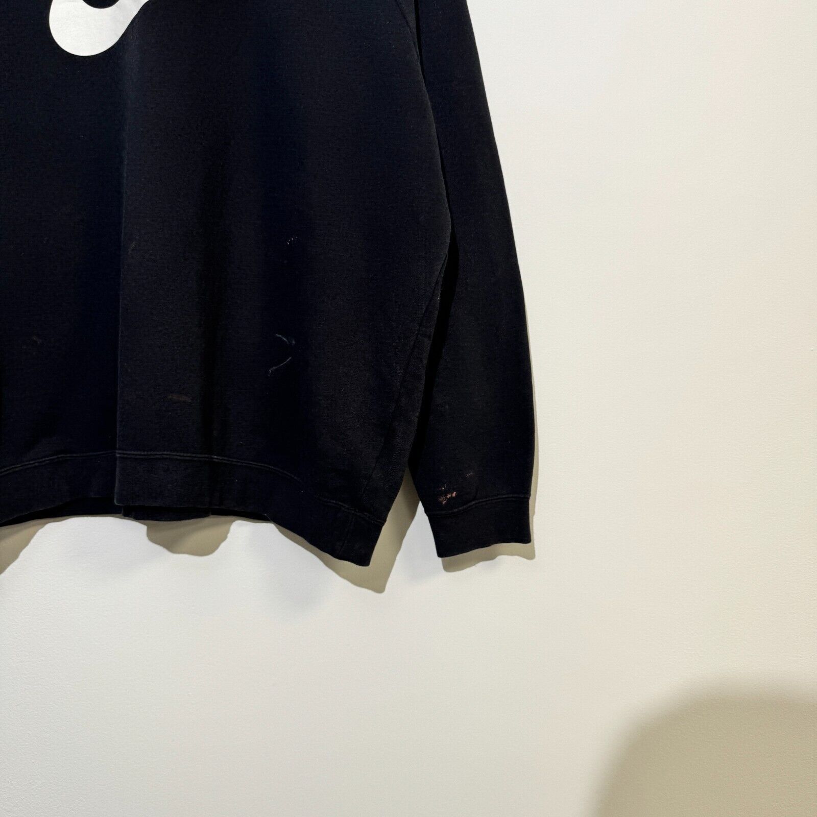 Nike × Vintage Nike Unisex Black Cotton Crop Top Crewneck Size XL Size US XL / EU 56 / 4 - 3 Thumbnail