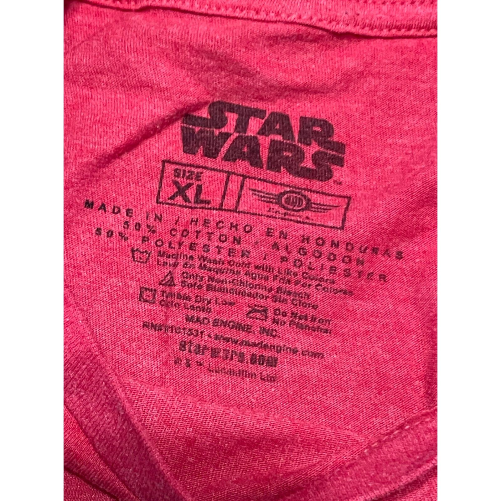 Star Wars Star Wars Shirt Mens XL Red Black X-WING Fighter T-Shirt Graphic Print Short Sleeve Round Neck Star Wars Theme Varsity Regular Men’s Size US XL / EU 56 / 4 - 6 Thumbnail