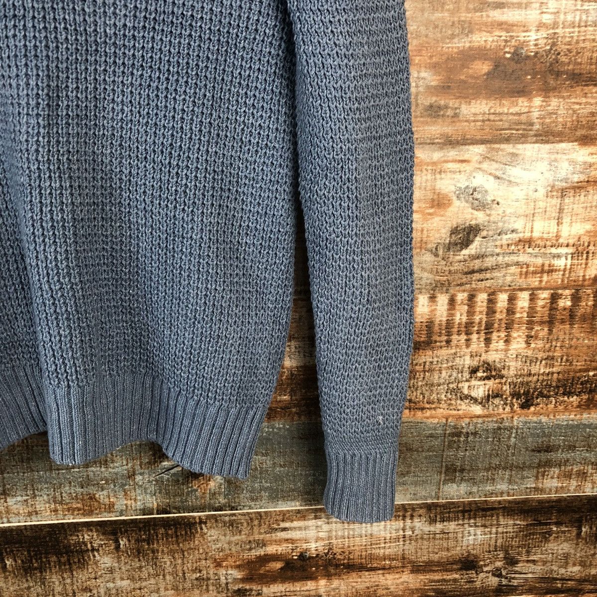 Homespun Knitwear × Japanese Brand DL Green Label Blue Cardigan Knitwear #C047 Size US M / EU 48-50 / 2 - 17 Thumbnail
