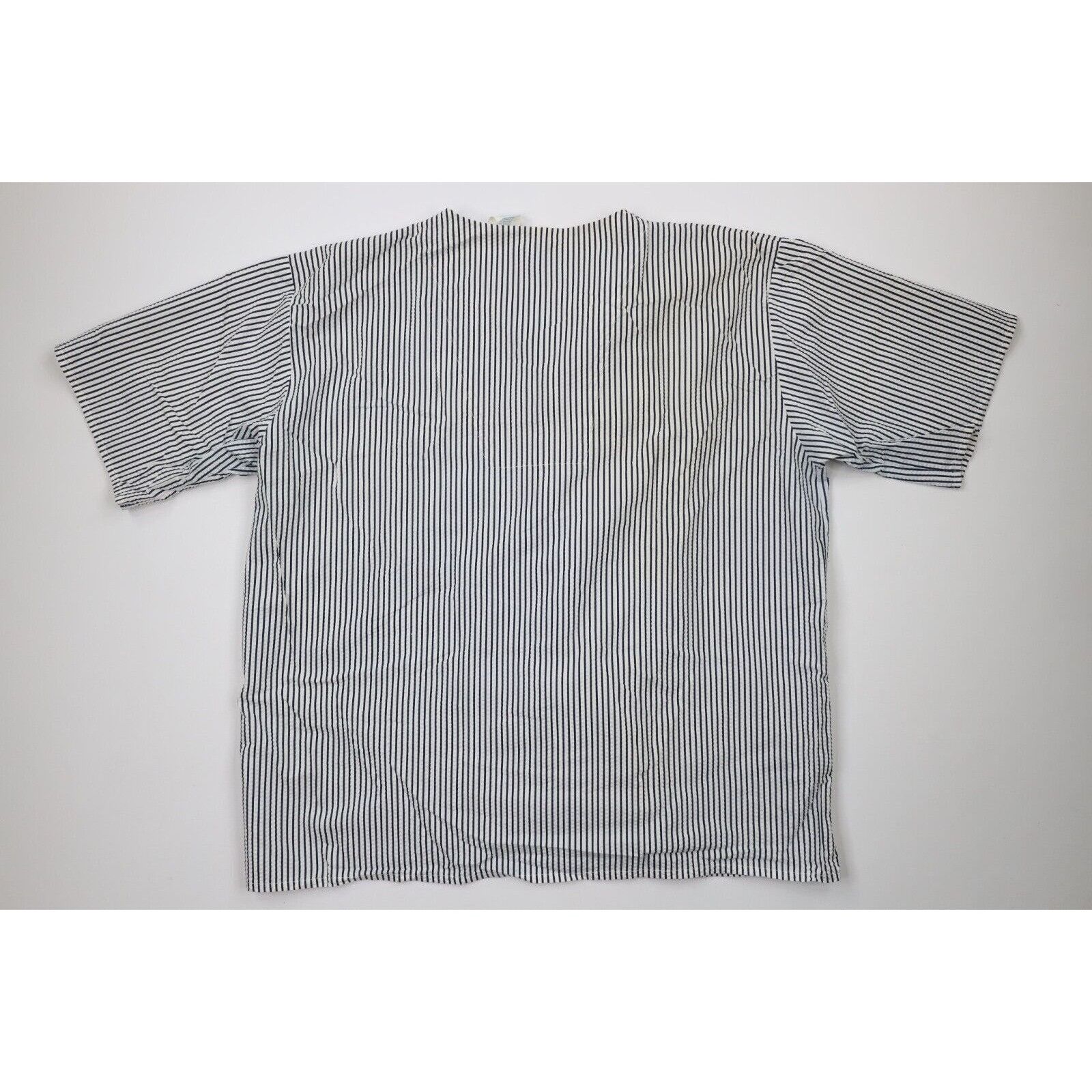 Vintage Vintage 90s Streetwear Pinstriped Seersucker Pajamas Size US XXL / EU 58 / 5 - 6 Thumbnail