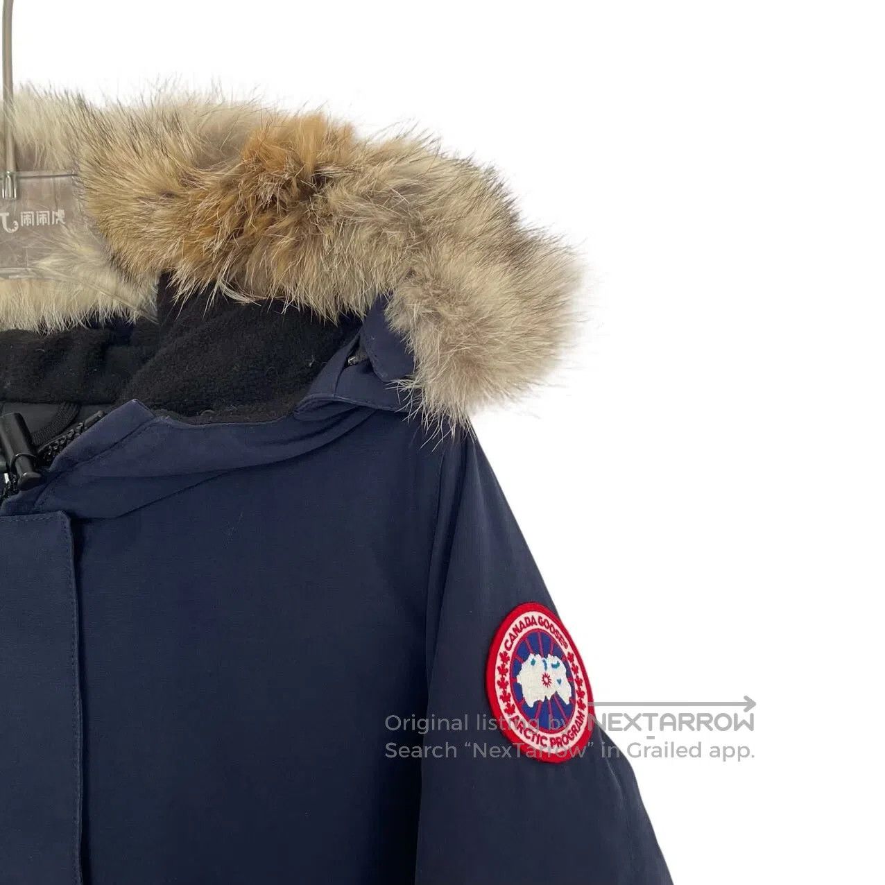Canada Goose Canada Goose Dark Blue Red Label Hooded Faux Fur Long Slee Size US XS / EU 42 / 0 - 3 Thumbnail