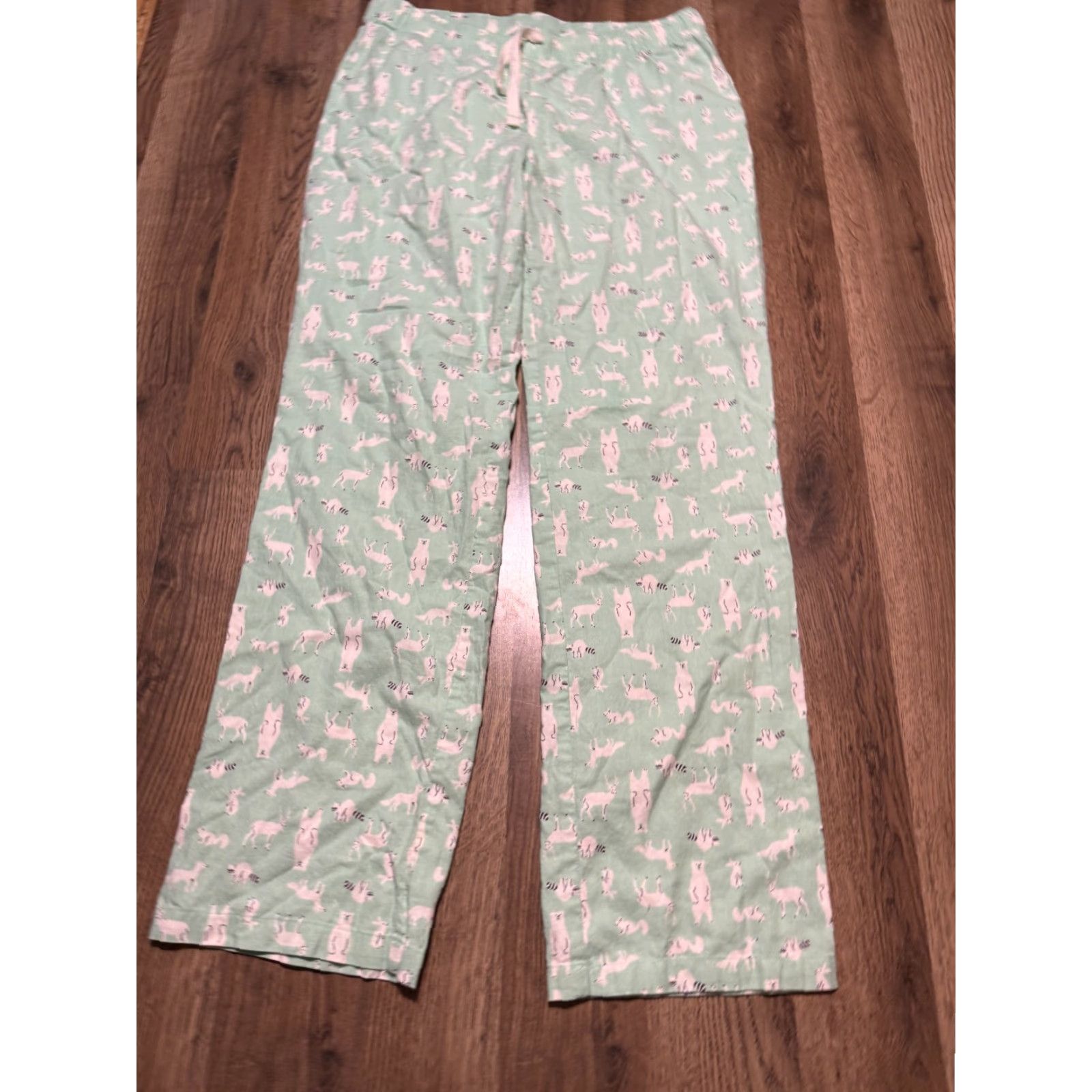 Essentials Amazon Essentials Sleepwear Pants Womens Small Green White Black Animals Size 28" / US 6 / IT 42 - 2 Thumbnail