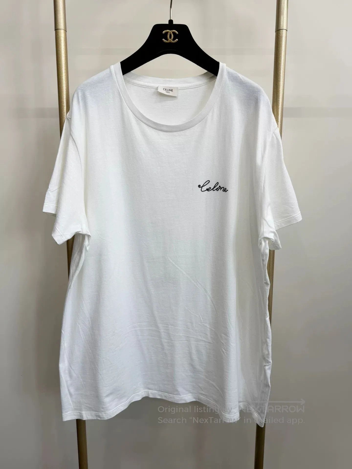 Celine CELINE Embroidered Logo White Short. Size US XXL / EU 58 / 5 - 1 Thumbnail