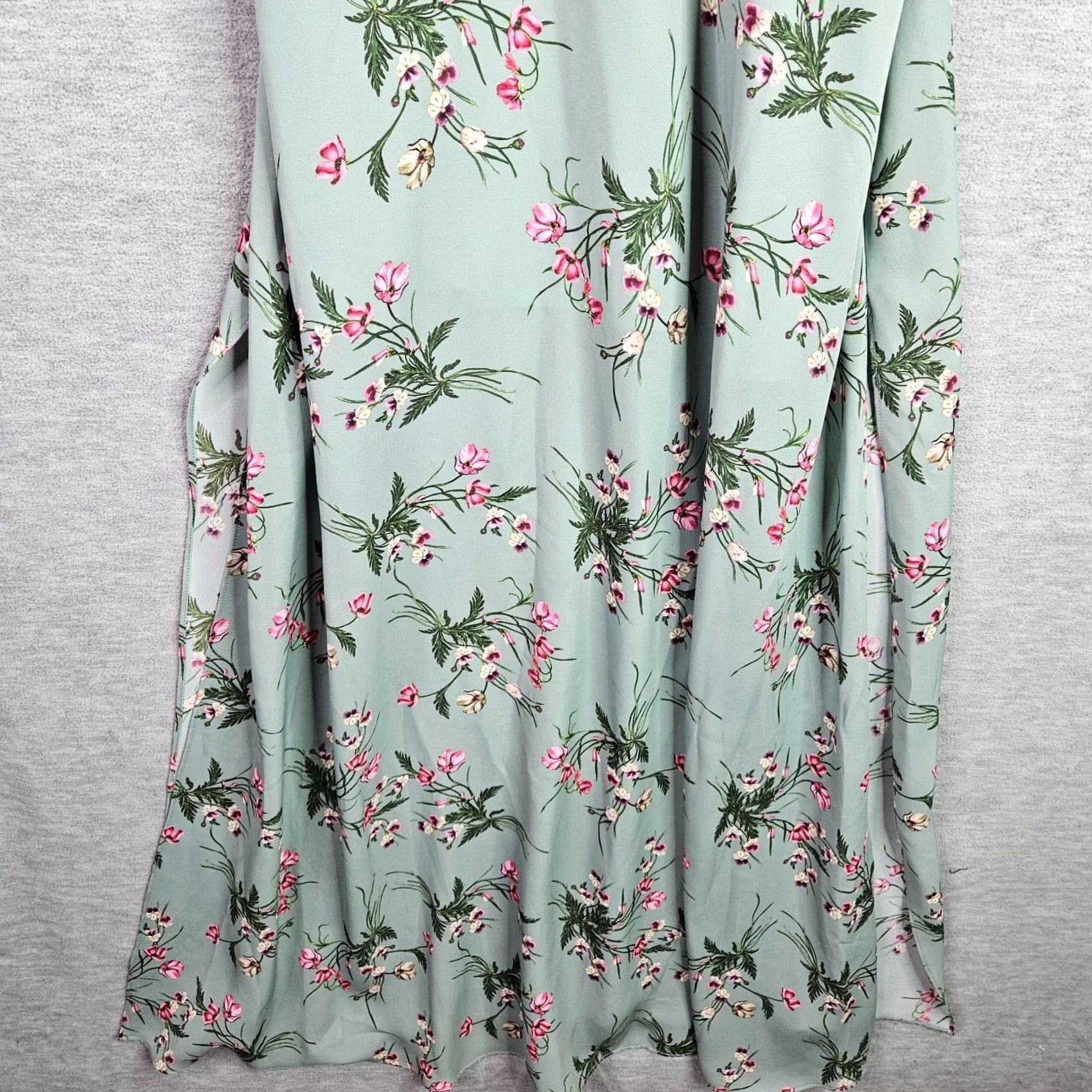 Bebe Bebe Dress Women’s 6 Green Floral Maxi Strappy Back Boho NWT Size M / US 6-8 / IT 42-44 - 6 Thumbnail