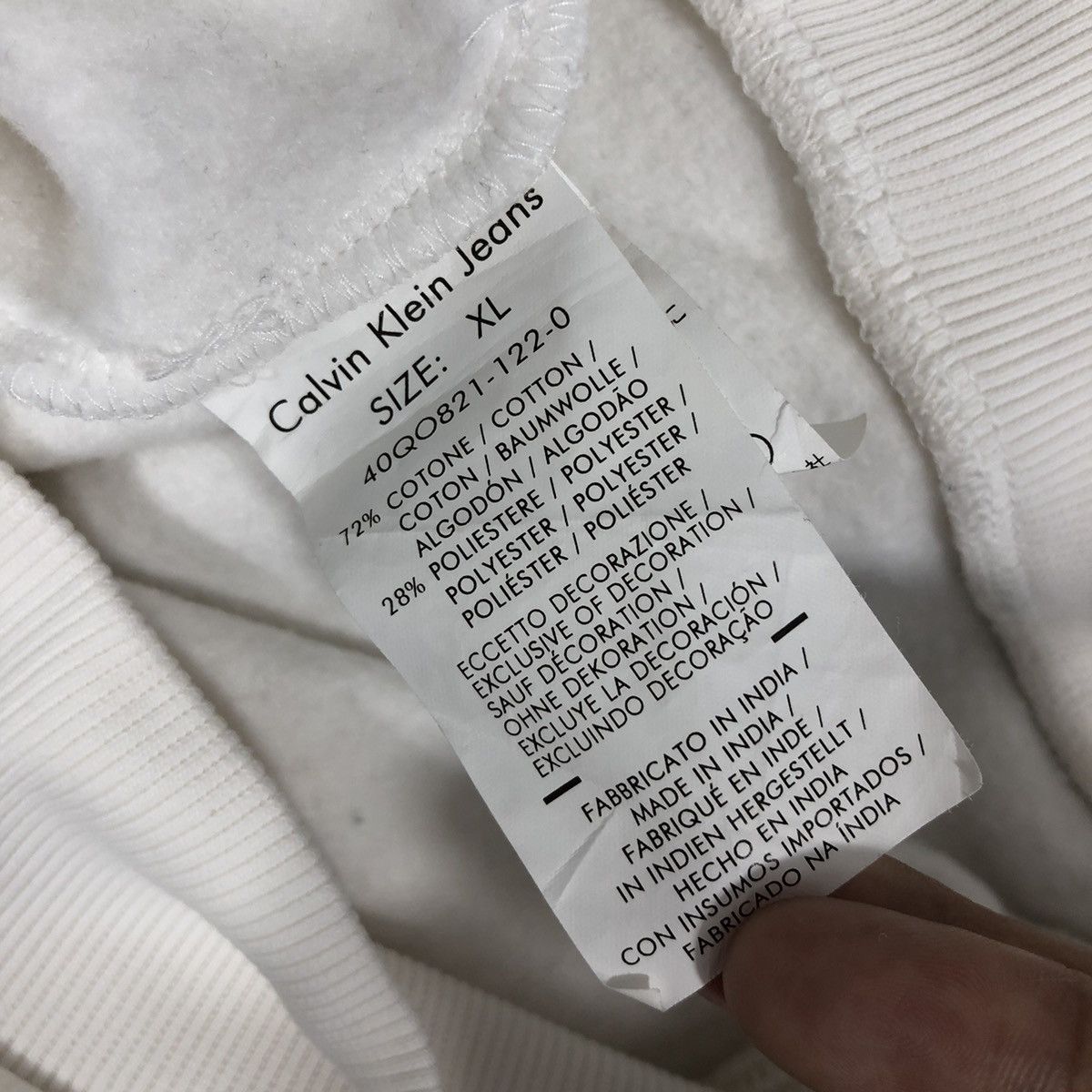 Calvin Klein CALVIN KLEIN Jeans Sweatshirt Crewneck Spellout Logo Size XL Size US XL / EU 56 / 4 - 5 Thumbnail