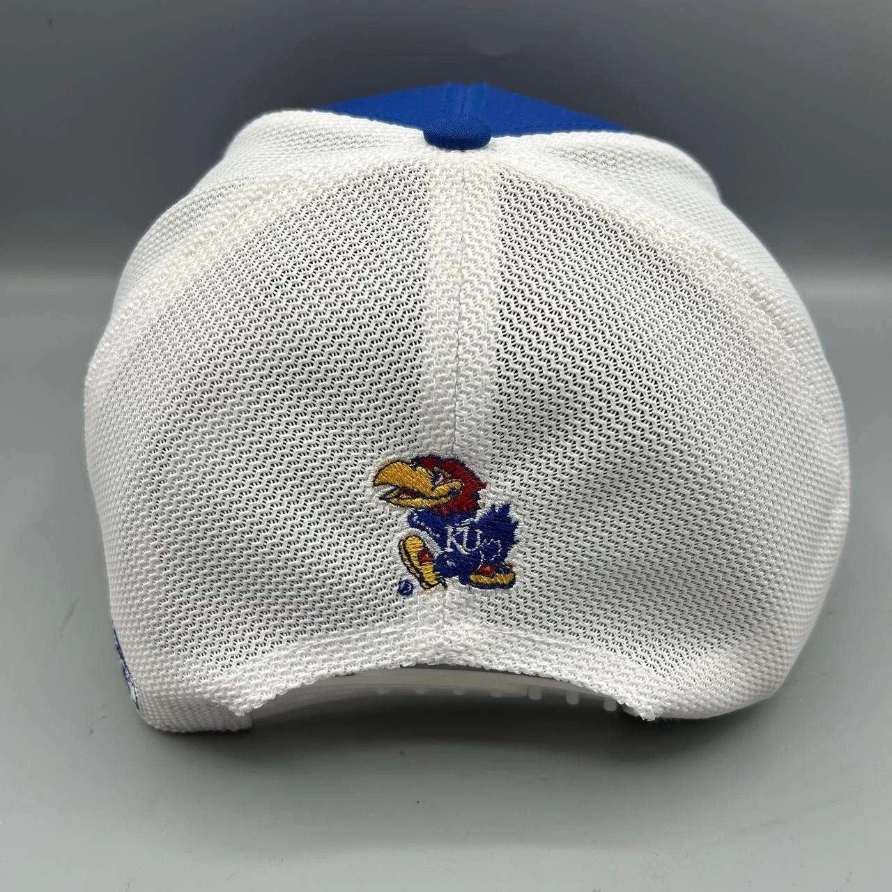 The Game Kansas Jayhawks NCAA Trucker Hat Men Blue White Snap Back Size ONE SIZE - 7 Thumbnail