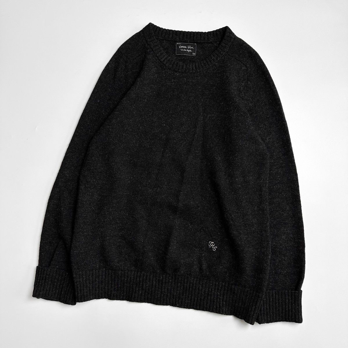 image of Number N Ine Number(N)Ine Aw05 “The High Streets” Wool Knitted in Black, Men's (Size Large)