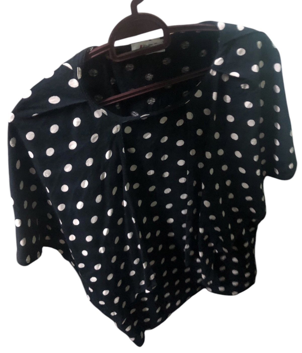 Designer × Issey Miyake Issey Miyake Rare Design Blouse Polka Dots Black and White Size S / US 4 / IT 40 - 9 Thumbnail