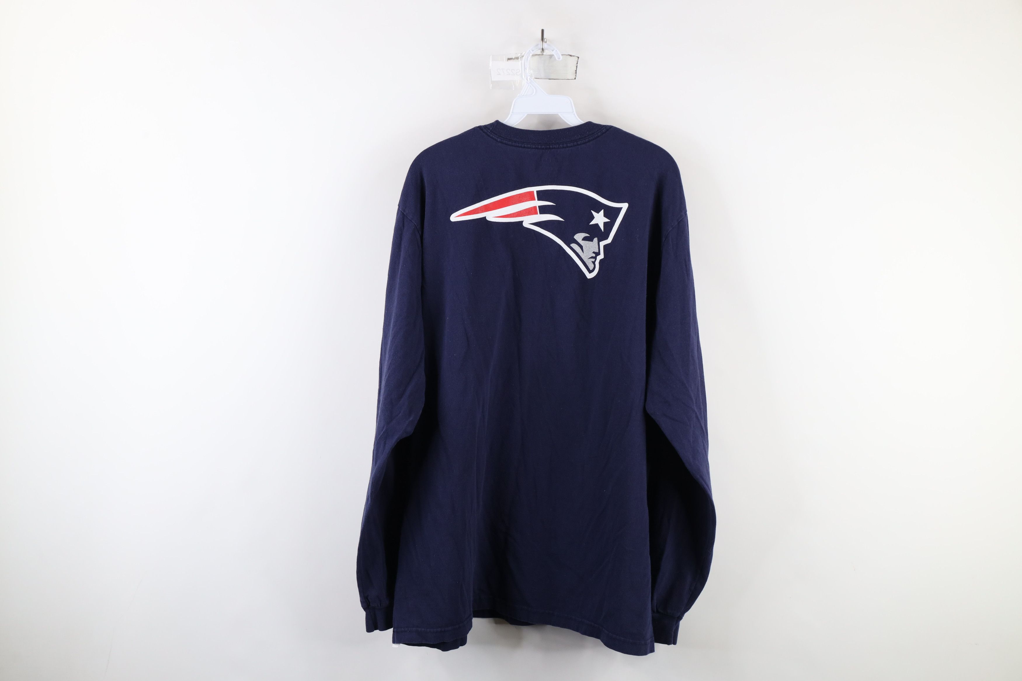 Reebok × Vintage Vintage Reebok England Patriots Football Long Sleeve T-Shirt Size US XXL / EU 58 / 5 - 12 Thumbnail
