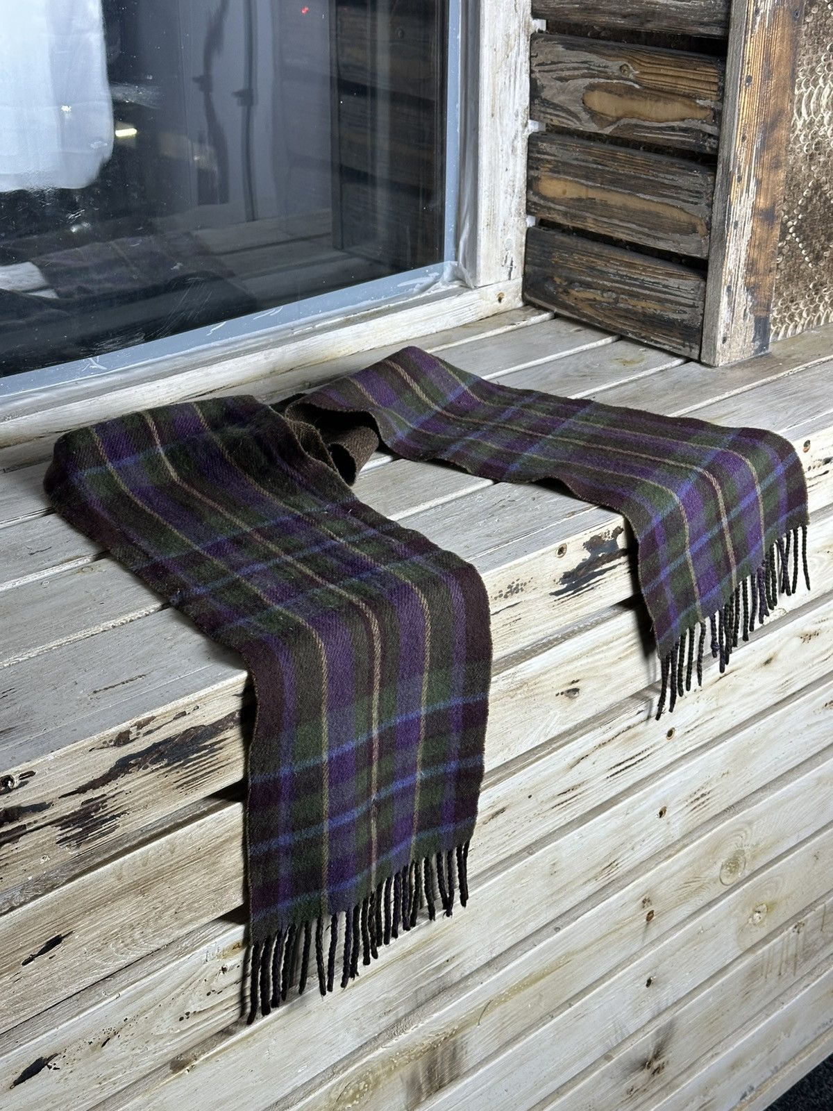 Emporio Armani × Vintage 🚨Vintage 90s Ralph Lauren logo Scarf / Muffler / Neckwear Size ONE SIZE - 1 Thumbnail