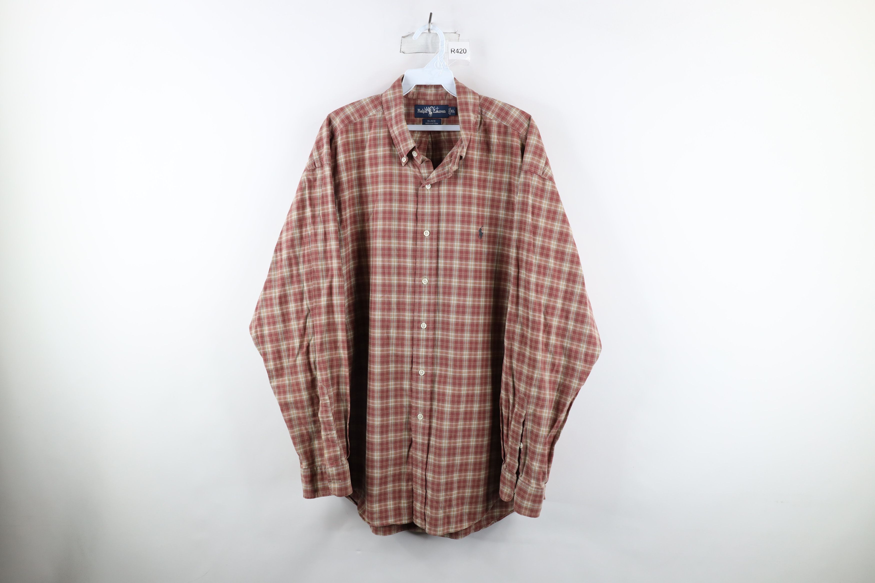 Polo Ralph Lauren Vintage 90s Ralph Lauren Collared Button Down Shirt Plaid Size US XL / EU 56 / 4 - 1 Thumbnail