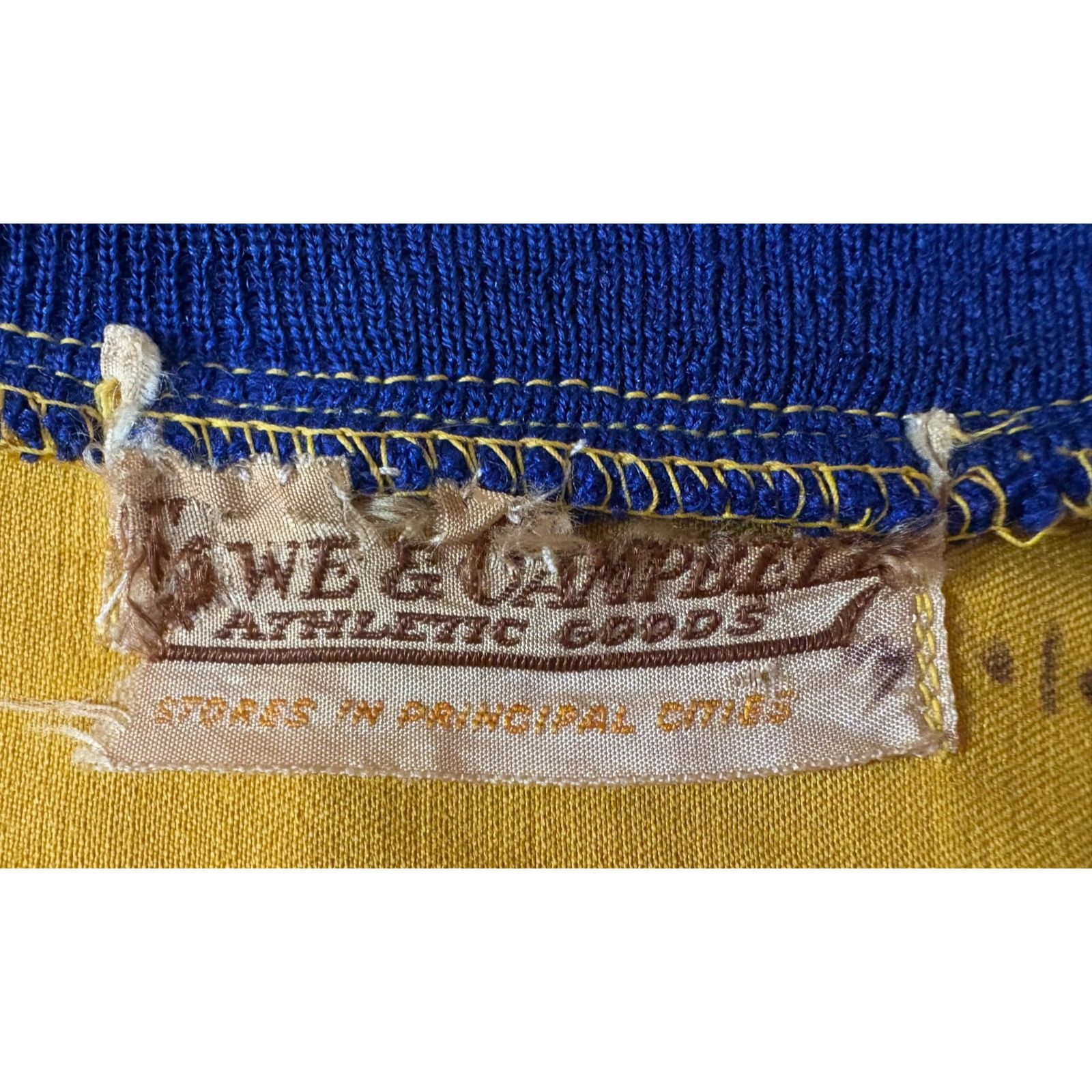 Other Lowe And Campbell Satin Jacket Sz 38 gold blue VTG 40's tryn Size US XS / EU 42 / 0 - 2 Thumbnail