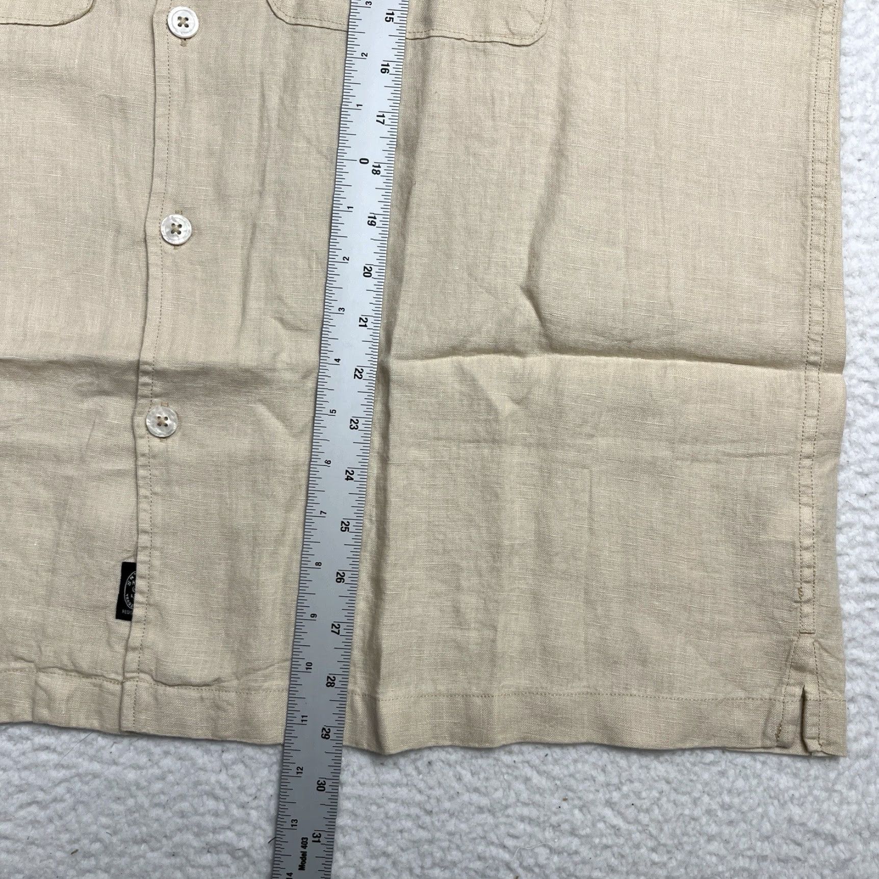 Todd Snyder Todd Snyder Linen Panama Shirt 2XL Beige Button-Up Collared Linen Shirt Men Short Sleeve Casual Business Workwear 2XL Beige Todd Snyder Size US XXL / EU 58 / 5 - 4 Thumbnail