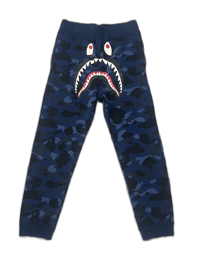 Bape Bape Blue Camo Shark Pants Size L Size US 34 / EU 50 - 1 Thumbnail