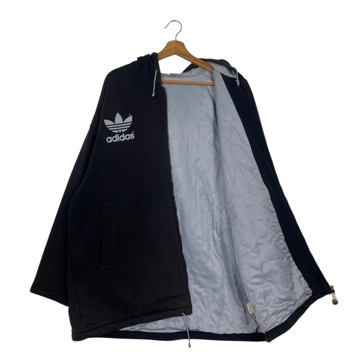 Adidas × Descente × Vintage Vintage 80s adidas big logo hoodie Size US L / EU 52-54 / 3 - 10 Thumbnail