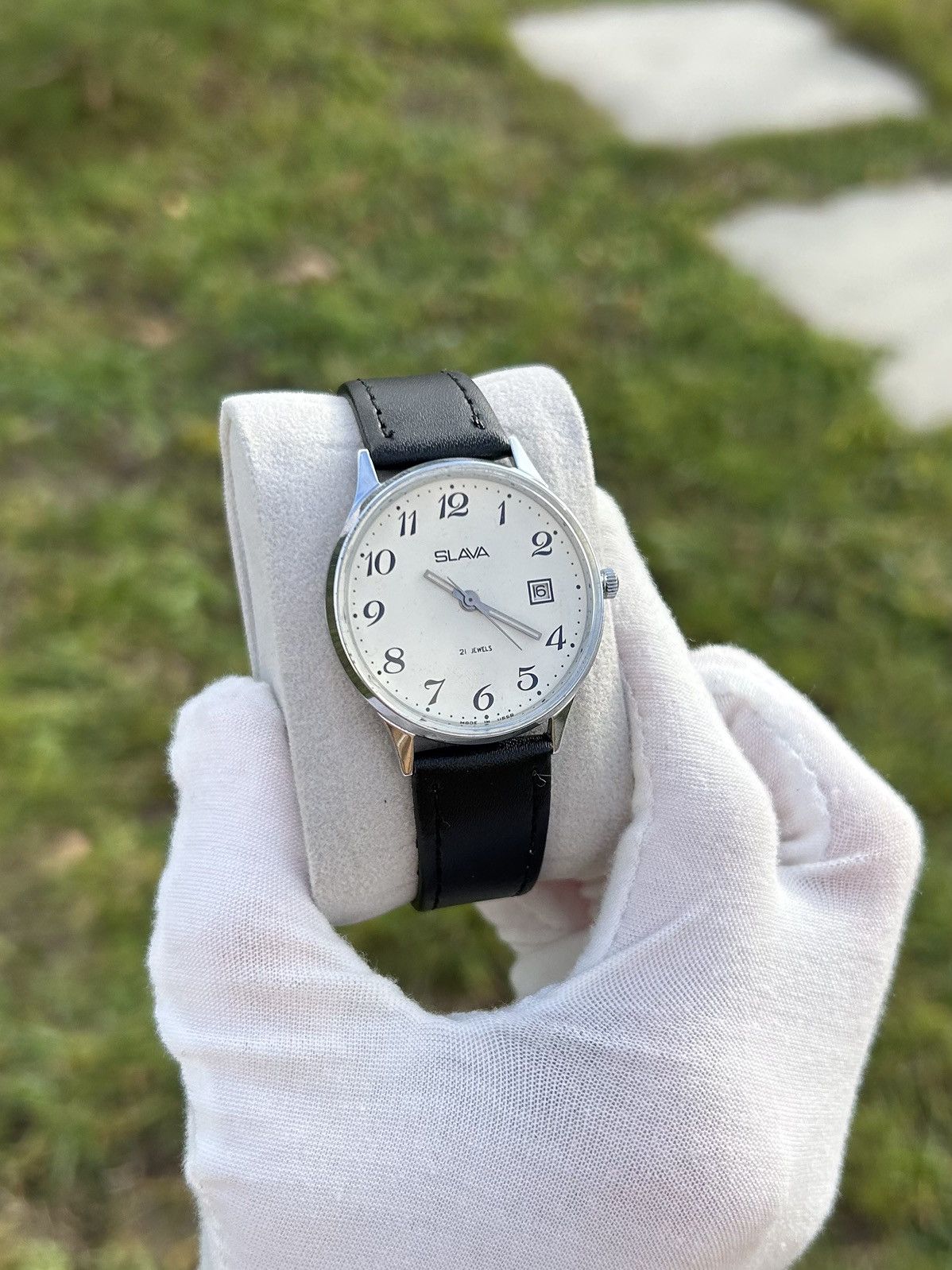 Vintage Vintage Watch Slava Made in USSR Soviet Mechanical 1980s Size ONE SIZE - 11 Thumbnail