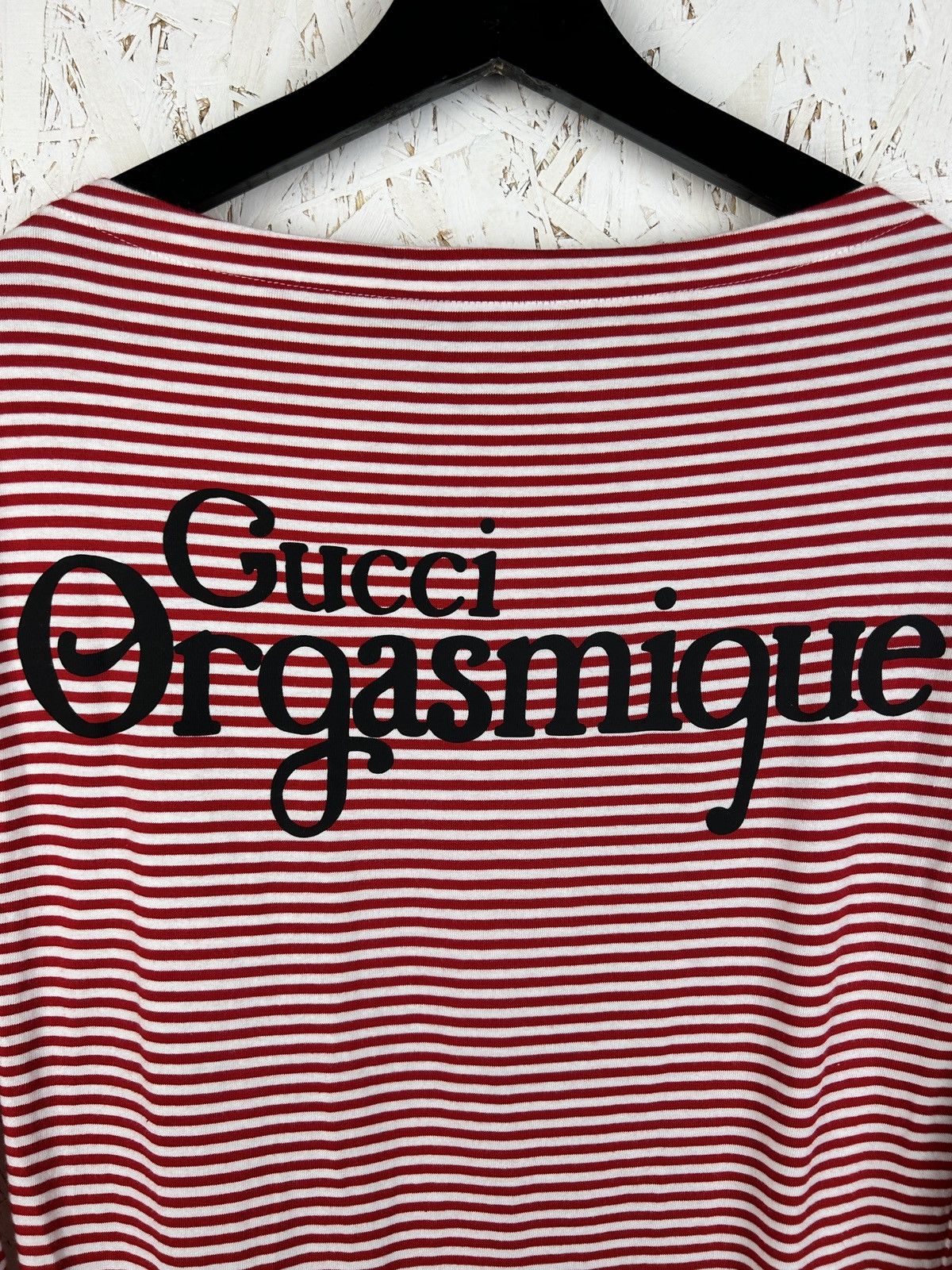 Gucci Gucci Orgasmique Striped Marine 3/4 Sleeve T-Shirr S Size US S / EU 44-46 / 1 - 2 Thumbnail