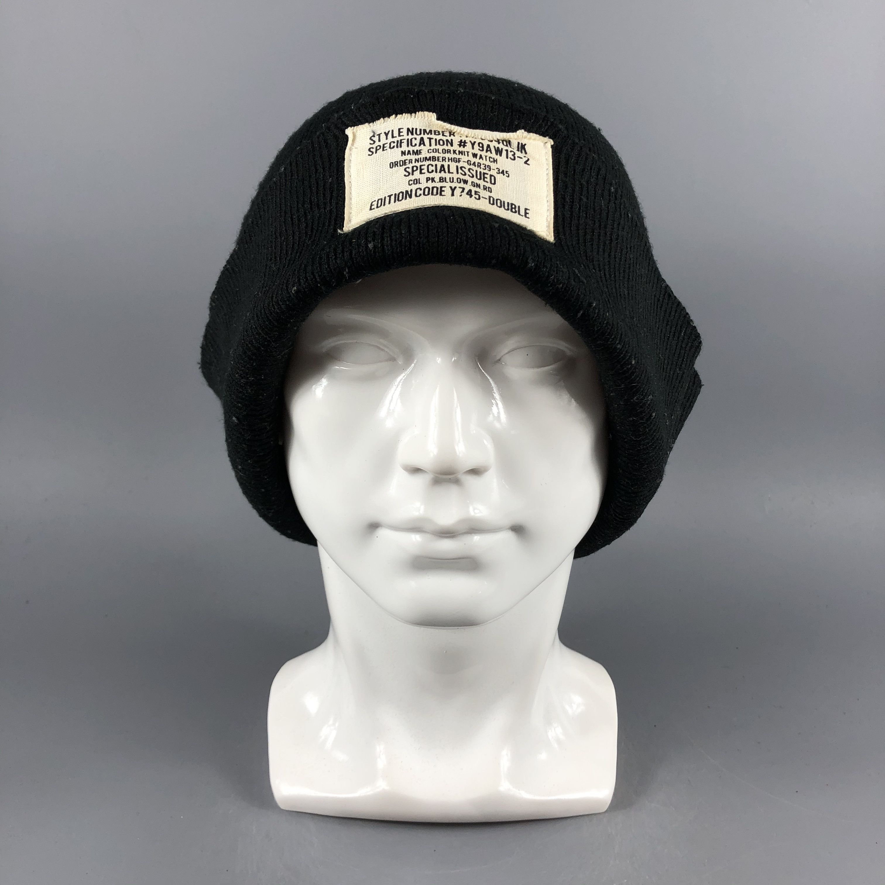 Vintage Special Issued Black Beanie Snow Hat Snow Cap -D1190 Size ONE SIZE - 2 Thumbnail