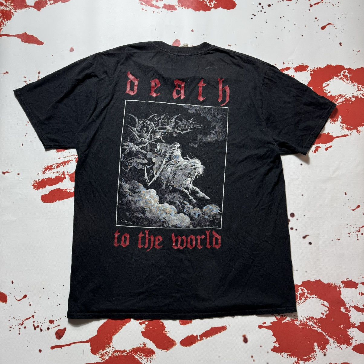 vintage rocker t-shirt death to the world