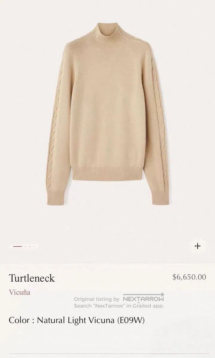 Loro Piana Loro Piana High-neck knit top, light camel, 100% camel hai Size S / US 4 / IT 40 - 8 Thumbnail