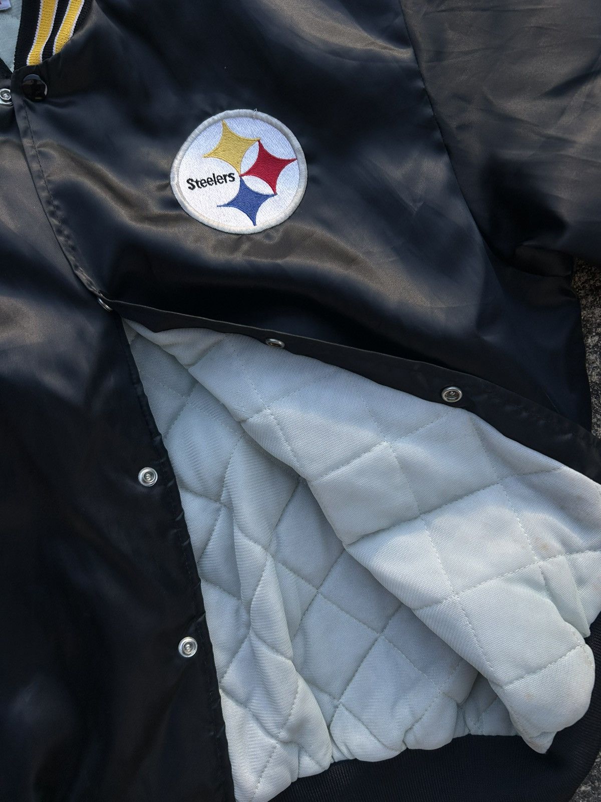 Swingster 90s Swingster Pittsburgh Steelers Satin Jacket Snaps Size US L / EU 52-54 / 3 - 7 Thumbnail