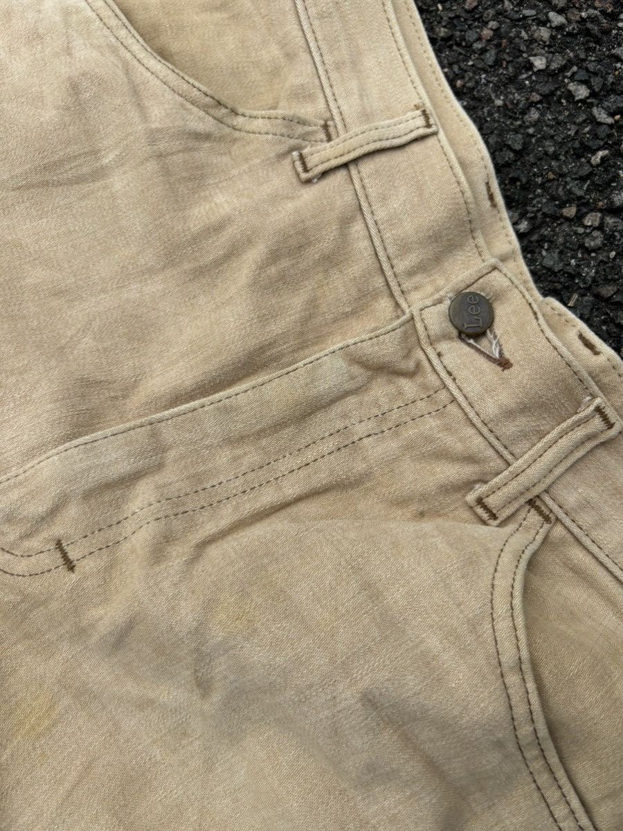Lee 1970s Lee Tan Moleskin Bootcut Flare Western Work Pants Size US 32 / EU 48 - 2 Thumbnail