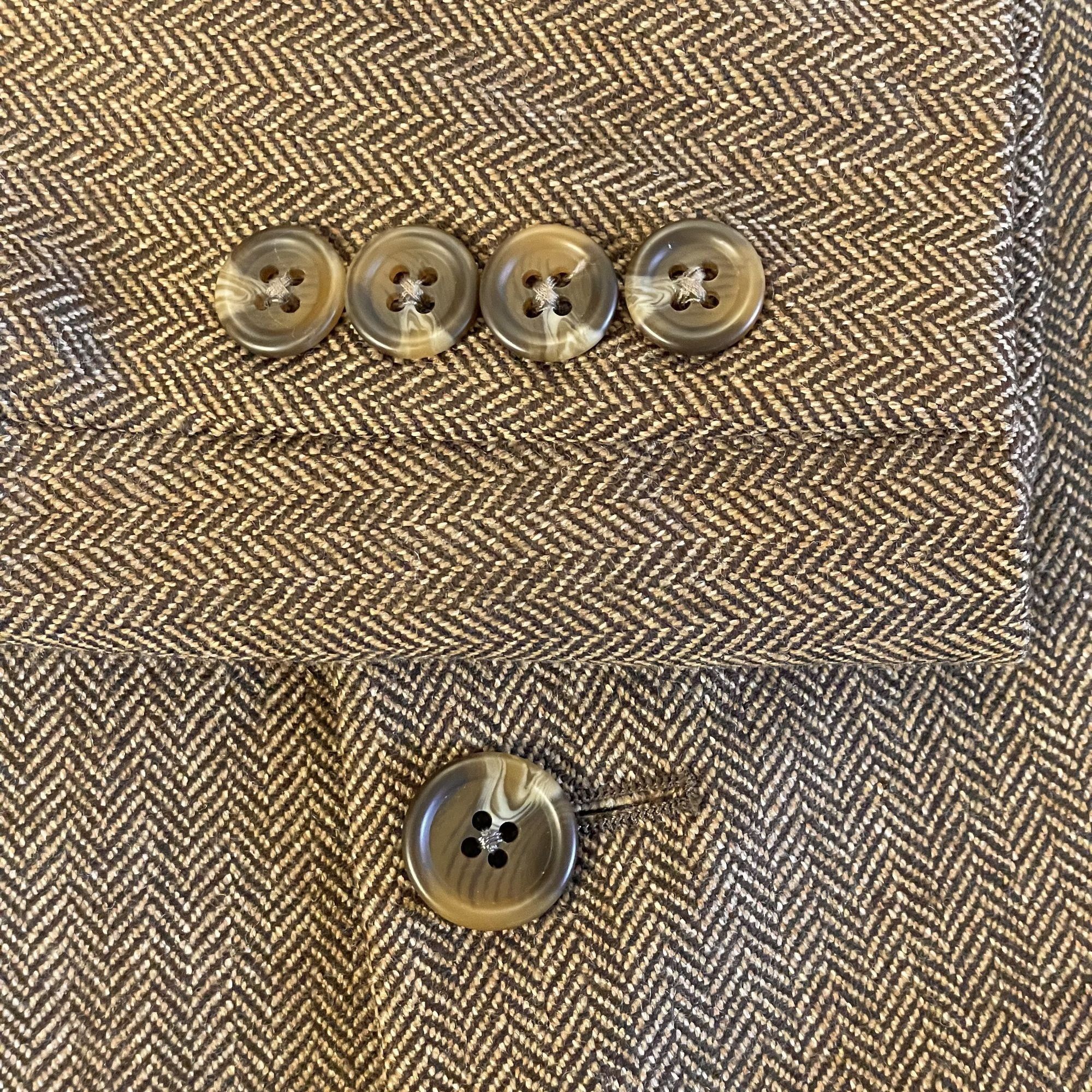 Ralph Lauren Vtg Ralph Lauren Sport Coat HERRINGBONE Lambswool Jacket Size 44L - 8 Thumbnail
