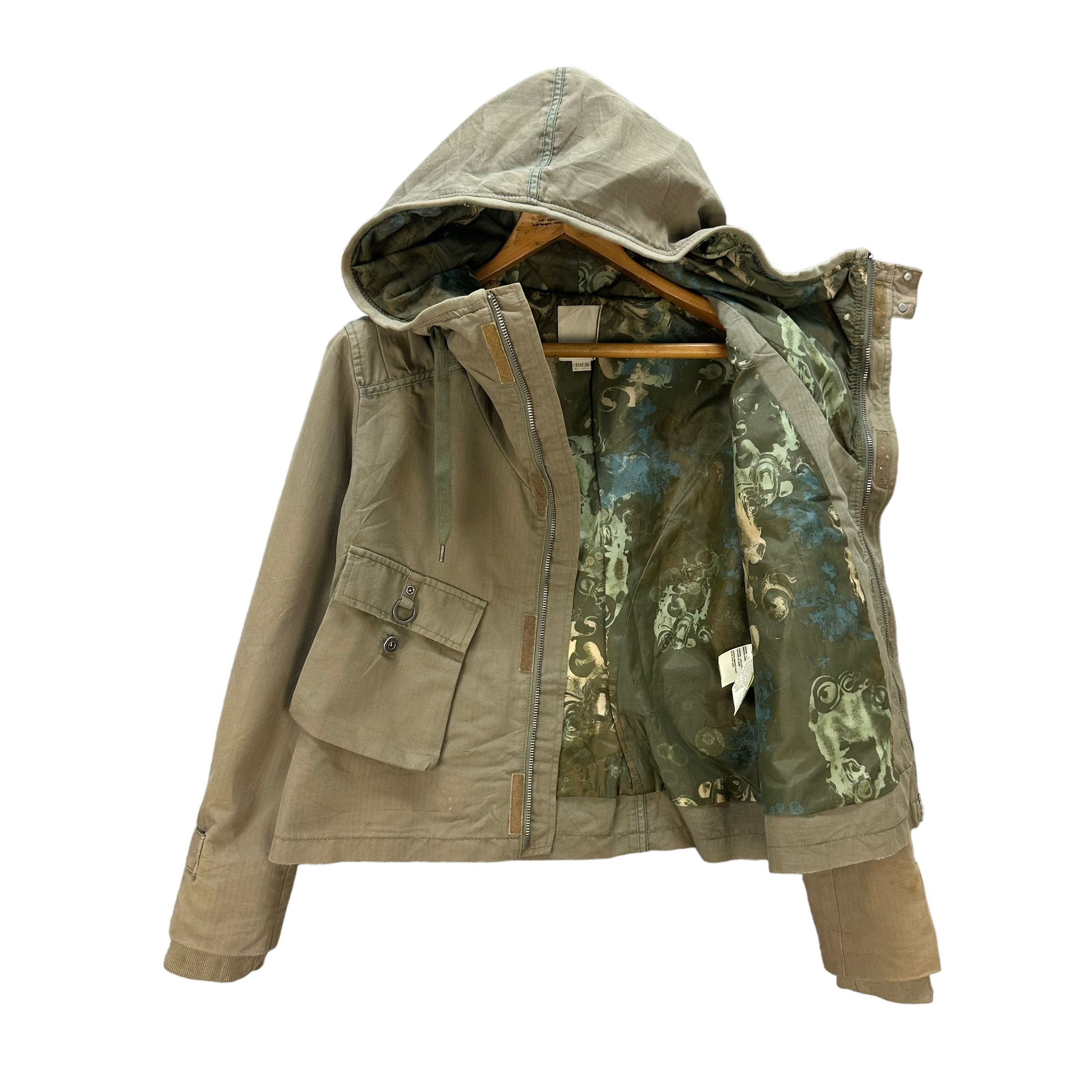 Diesel DIESEL NICE DESIGN HOODED CROPPED JACKET #7931-190 Size XS / US 0-2 / IT 36-38 - 10 Thumbnail