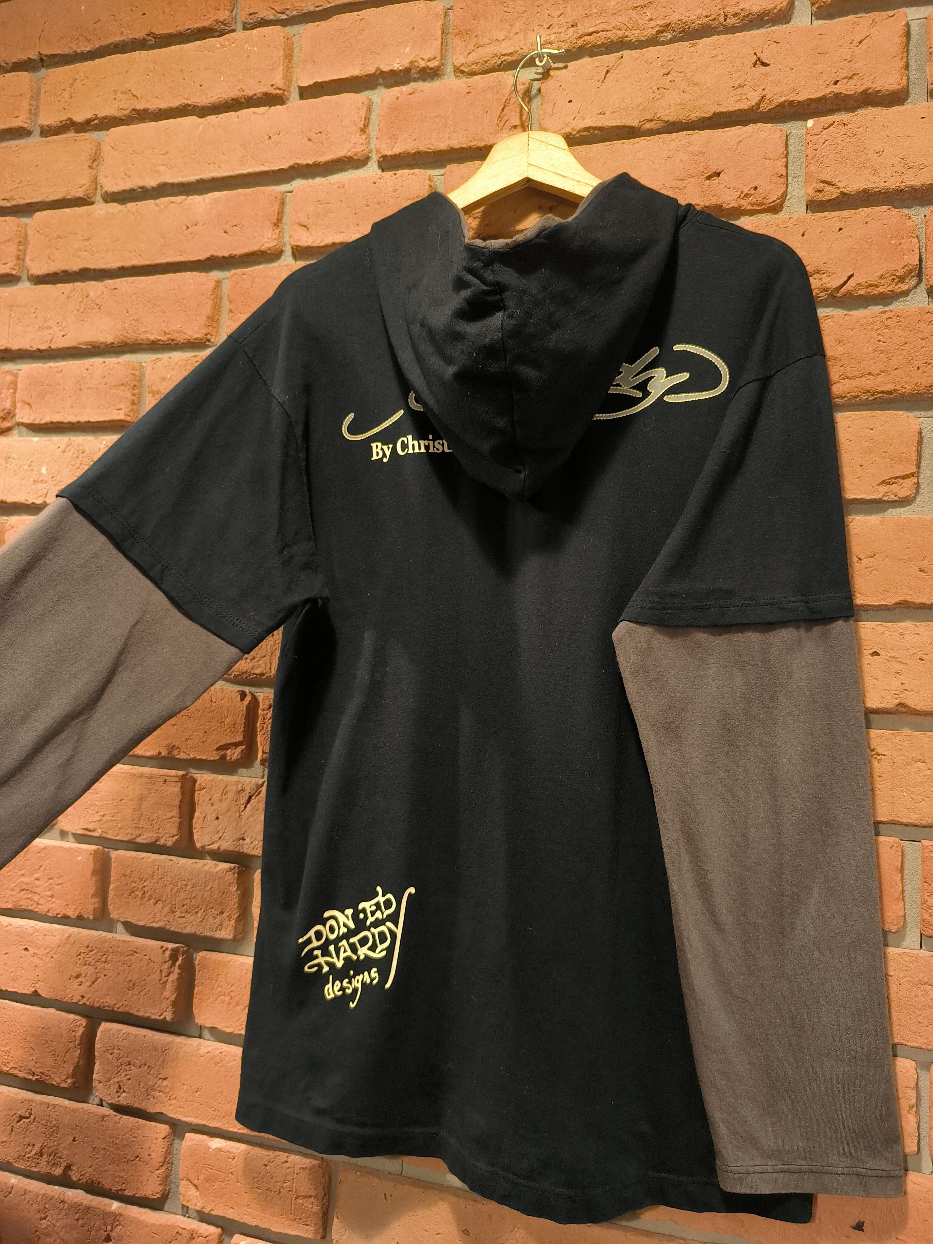 Ed Hardy × Vintage Vintage Ed Hardy Long Sleeve Hoodie Big Logo Size US M / EU 48-50 / 2 - 4 Thumbnail