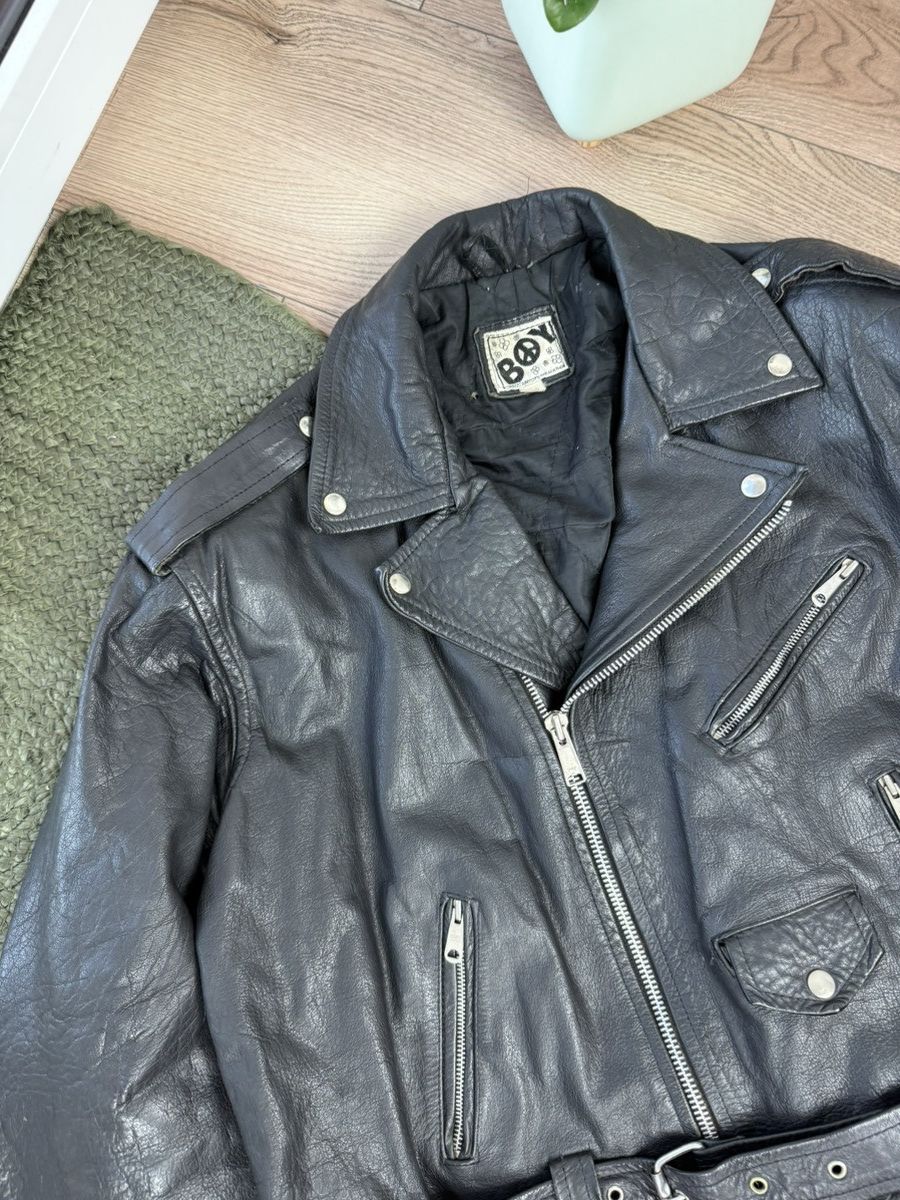 Boy London × Leather Vintage Boy London Flight Bomber Leather Jacket Size US L / EU 52-54 / 3 - 4 Thumbnail