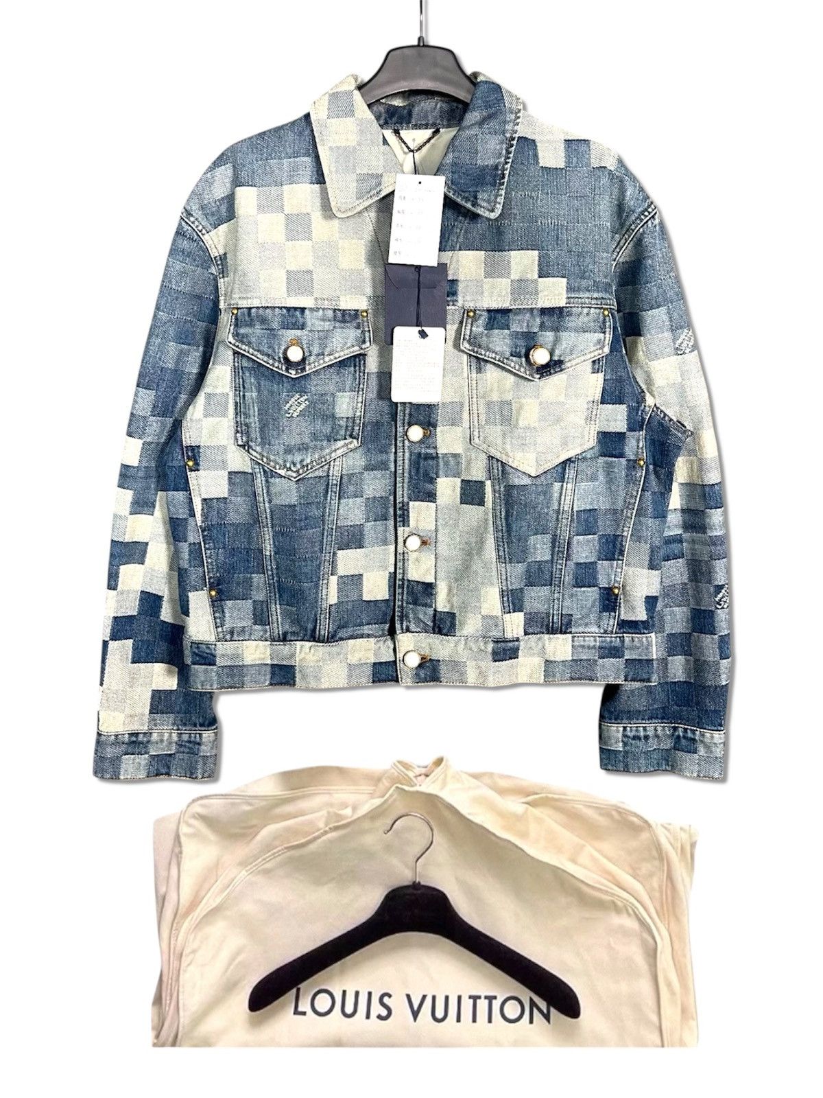 Louis Vuitton X Pharrell 46 Damoflage Damier Denim Jacket