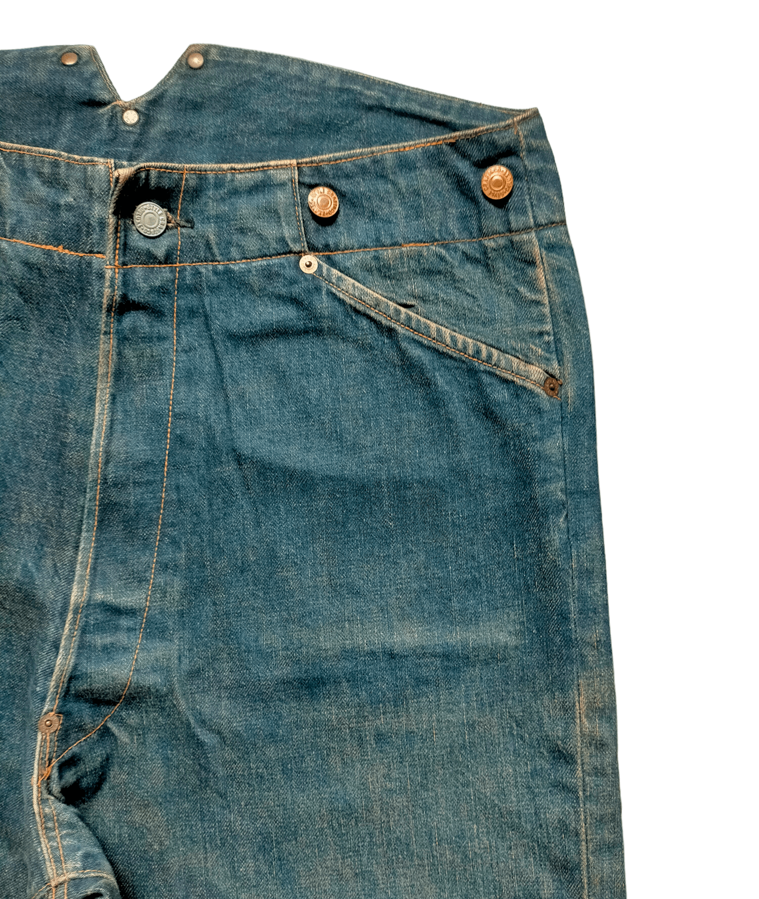 Evisu 🔥Rare Vintage 90s Evis Buckle Back Selvedge Jeans Size US 34 / EU 50 - 12 Thumbnail
