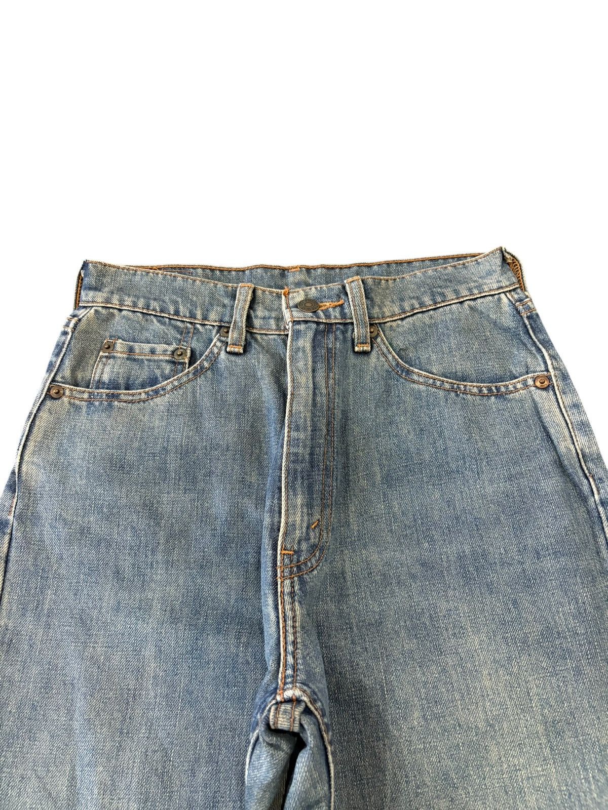 Levi's Vintage 90s Levis 519 Blue Wash Distressed Loose Jeans Size US 27 - 4 Thumbnail