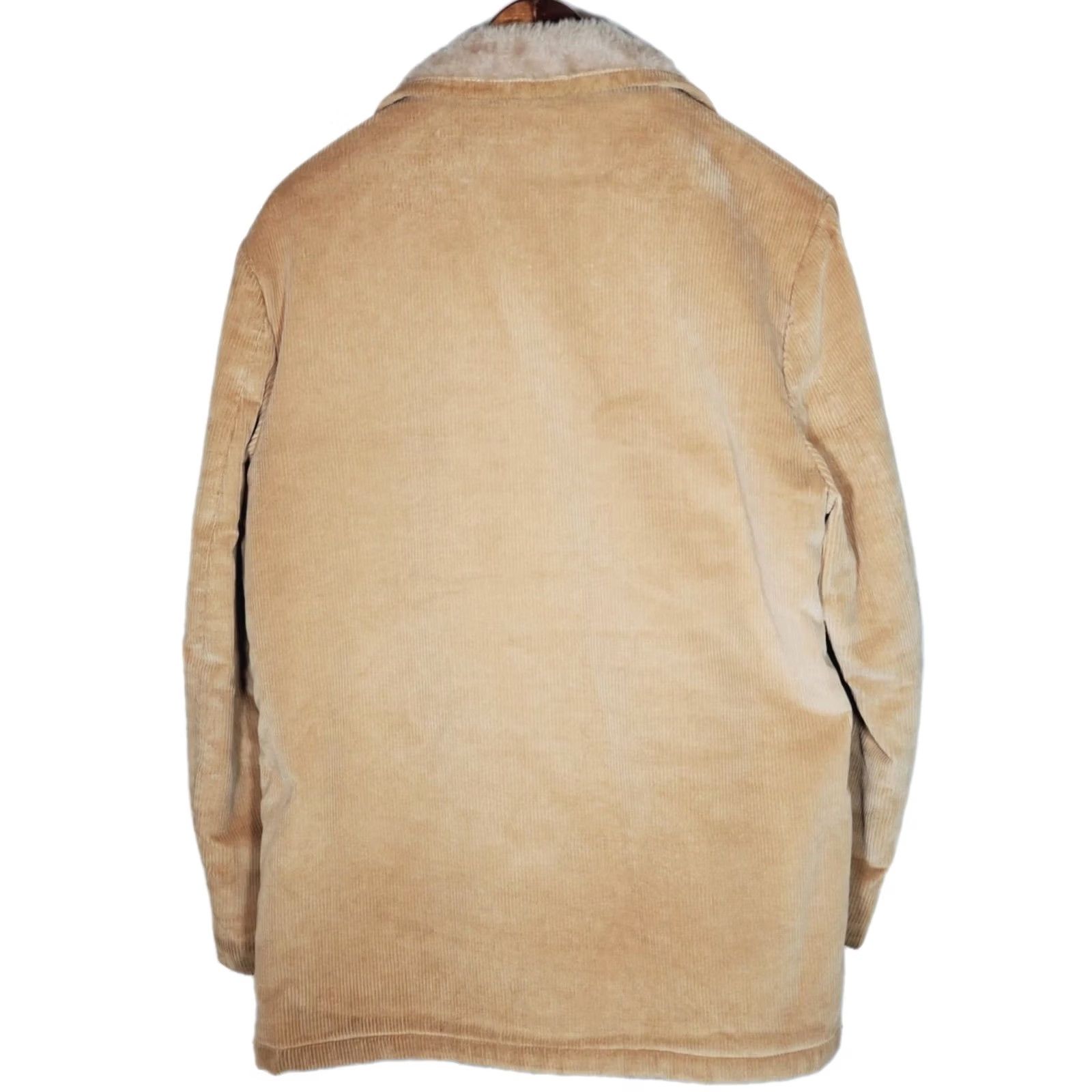McGregor VTG Mcgregor Corduroy Faux Sherpa Lined Jacket Coat Camel Men's 44 Overcoat Jacket, Casual Western Rancher Style, 1970s, 26 in Pit to Pit, EUC Size US S / EU 44-46 / 1 - 2 Thumbnail