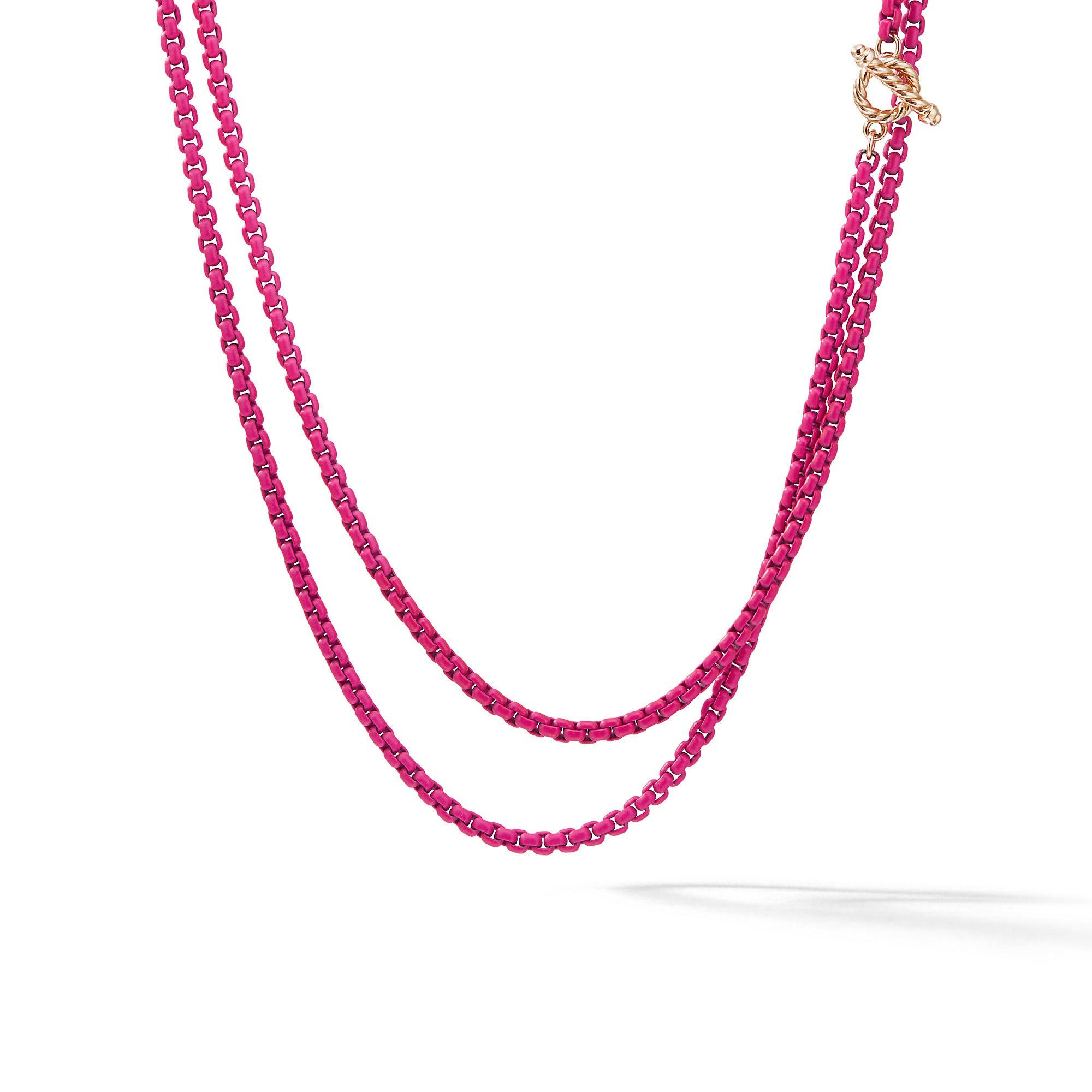 David Yurman o1w1db10525 N13302 Necklace in Acrylic with 14K Rose Gold Size ONE SIZE - 1 Thumbnail