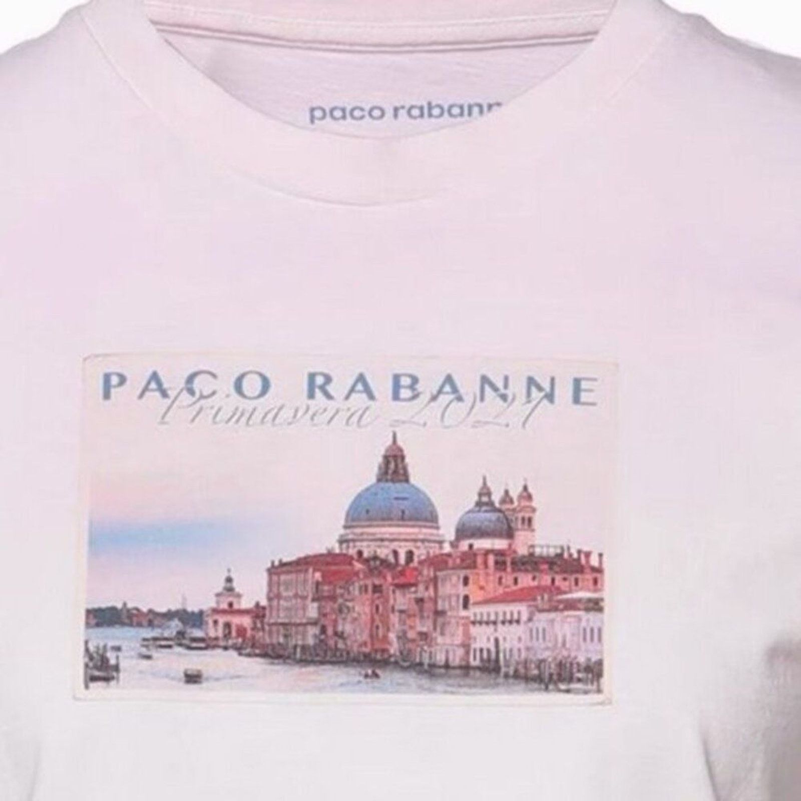 Paco Rabanne Paco Rabanne Printed cotton jersey T shirt S Size S / US 4 / IT 40 - 4 Thumbnail