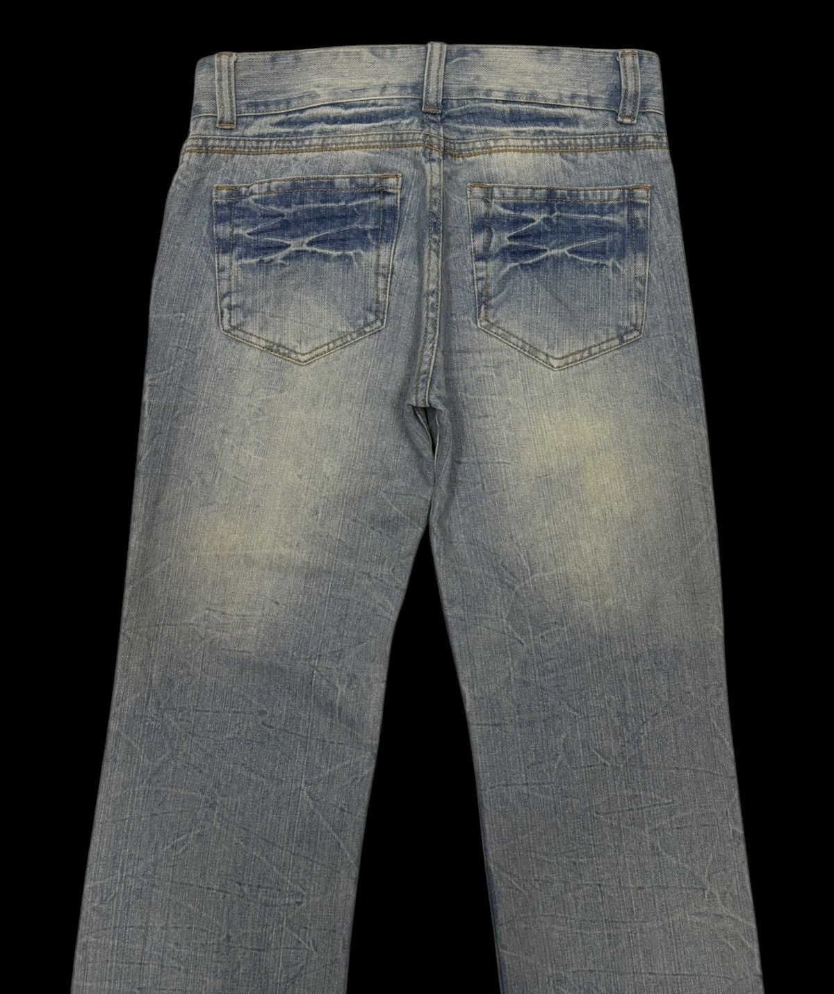 If Six Was Nine × Japanese Brand × Le Grande Bleu (L.G.B.) RIPPED 🇯🇵 CLEF DE SOL JAPANESE DISTRESSED DENIM JEANS Size US 30 / EU 46 - 6 Thumbnail