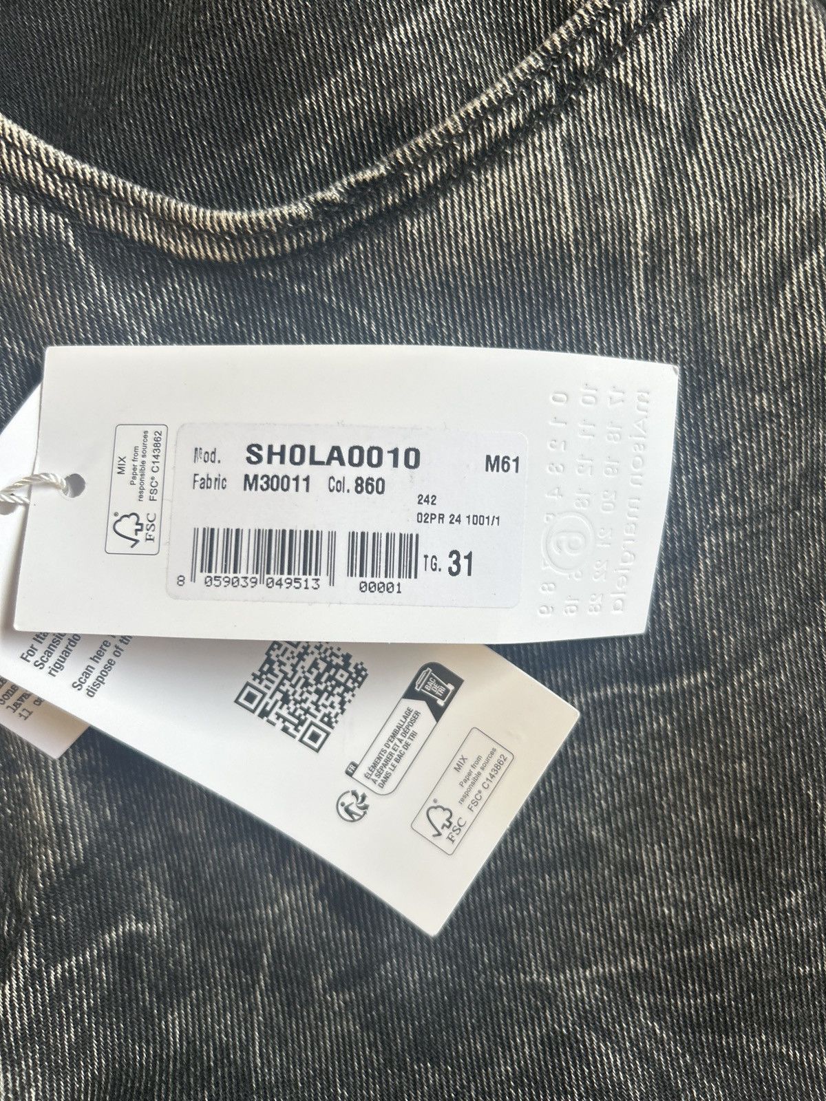 MM6 MM6 MARGIELA WASHED DENIM Size US 31 - 6 Thumbnail