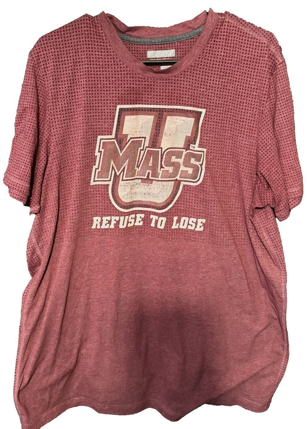 Adidas UMass Minutemen S/S Adidas T-shirt Men XL Red Refuse to Lose Size US XL / EU 56 / 4 - 1 Thumbnail