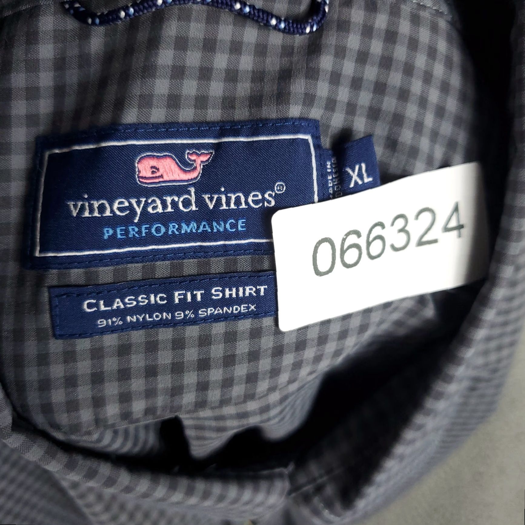 Vineyard Vines Vineyard Vines Shirt Mens XL Gray Check Classic Fit Button Up Long Sleeve Size US XL / EU 56 / 4 - 8 Thumbnail