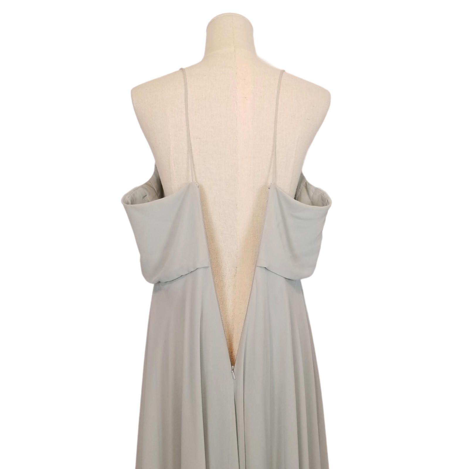 Jenny Yoo Collection Inesse Maxi Dress Morning Mist Sz 10