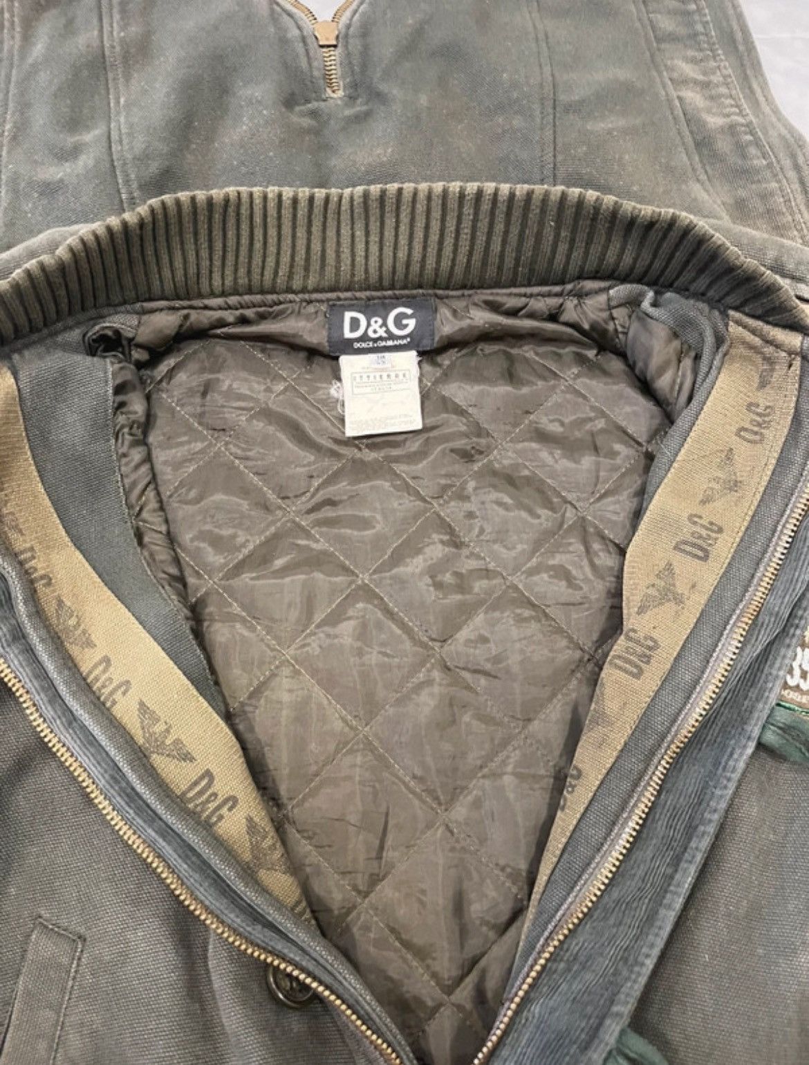 Dolce & Gabbana Dolce Gabbana "Patriot" Archive Vintage Splited Hood Jacket Size US XL / EU 56 / 4 - 11 Thumbnail