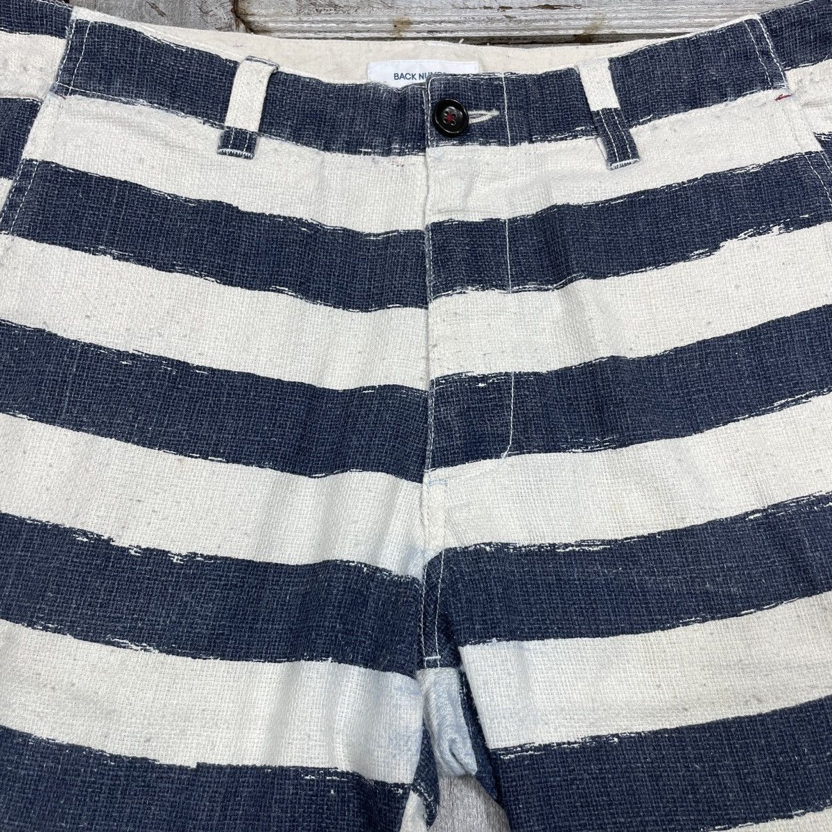 Japanese Brand × Vintage Vintage Back Number Stripe Short Size US 32 / EU 48 - 4 Thumbnail