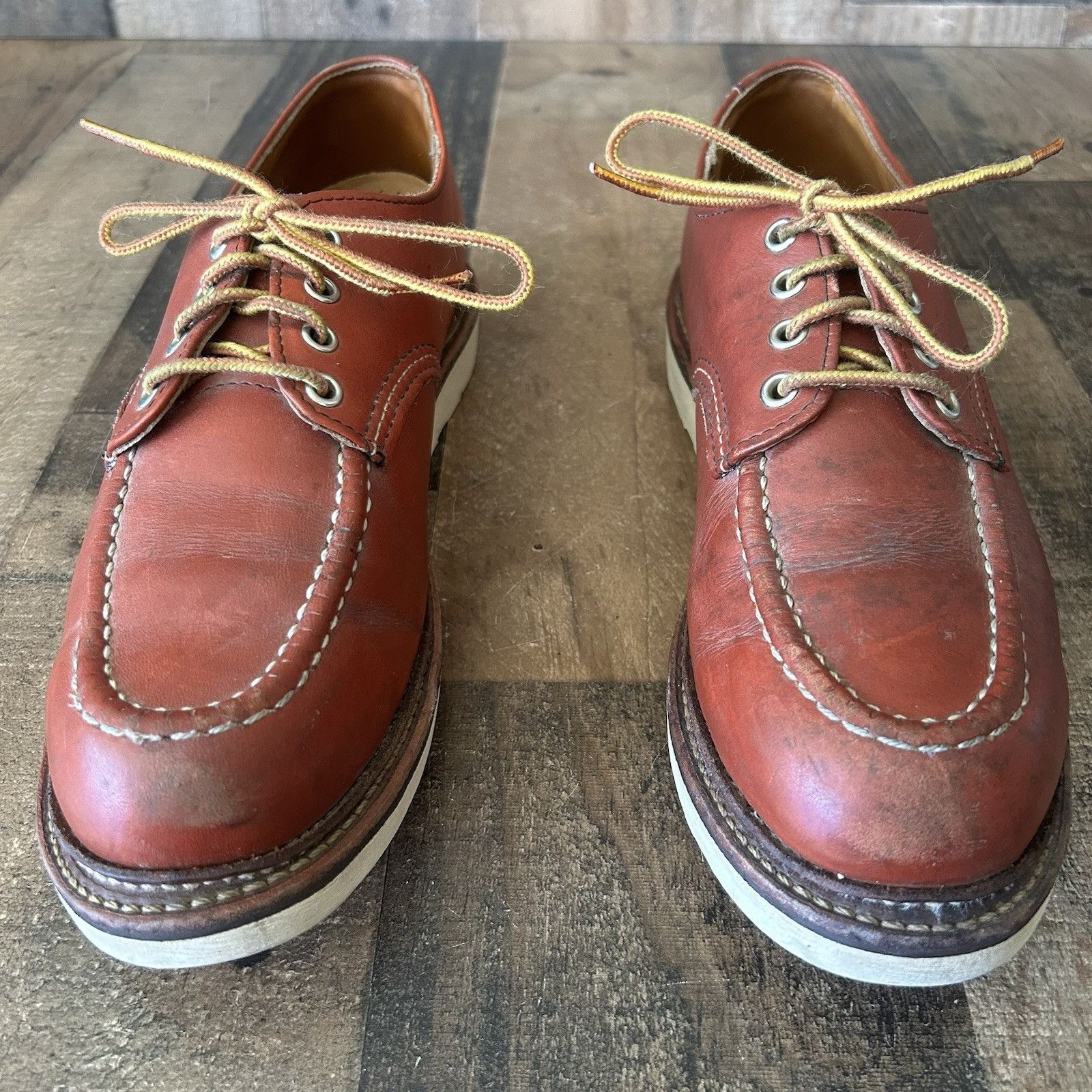 Red Wing 8103 Oro Russet Moc Toe Leather Work Boots Mens 9 D